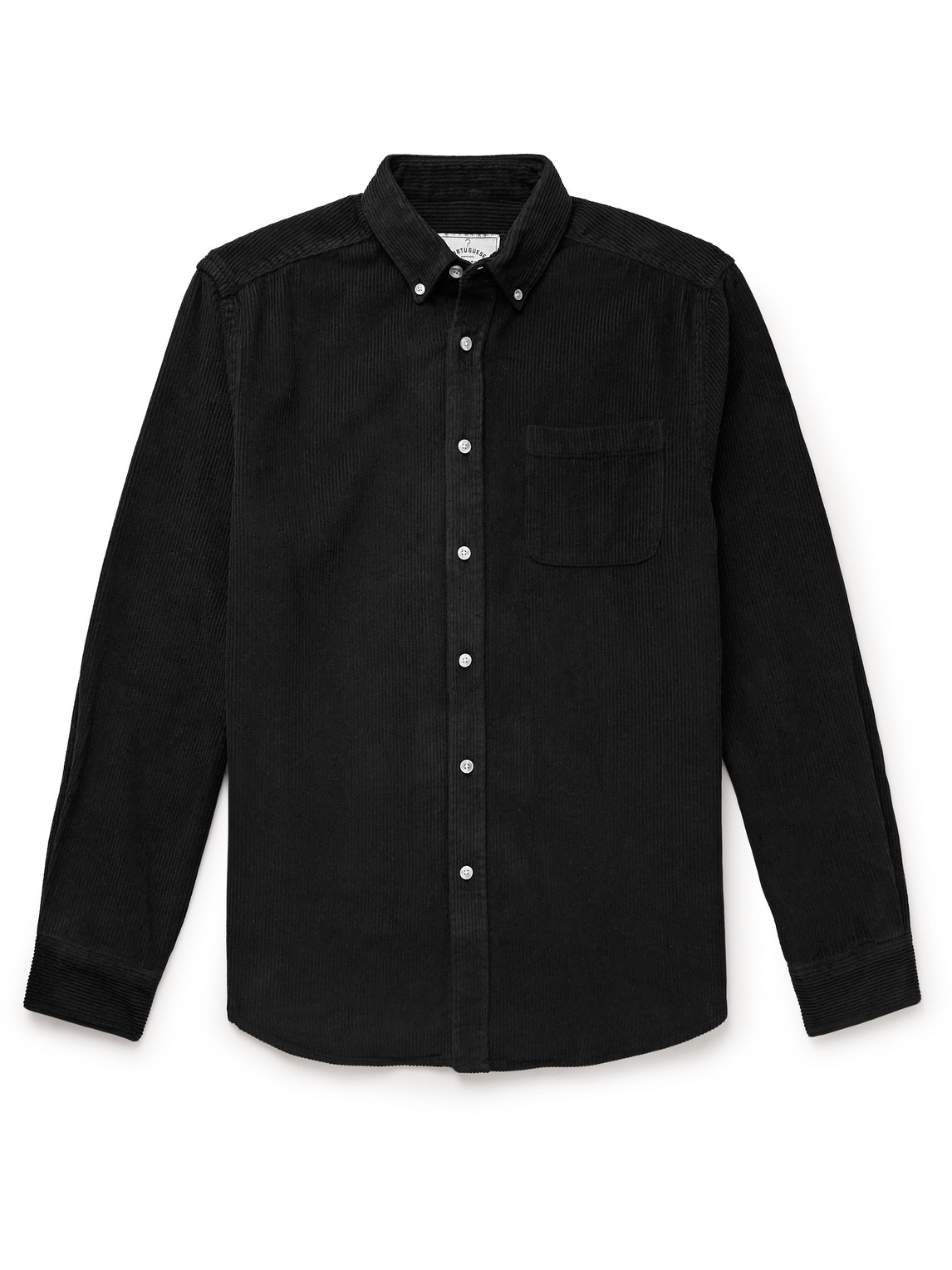 Lobo Button-Down Collar Cotton-Corduroy Shirt