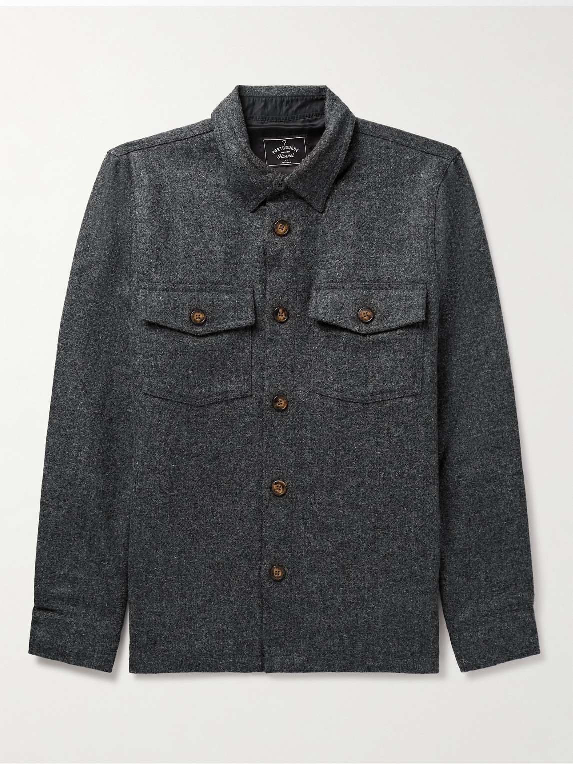 Portuguese Flannel Wool-Tweed Overshirt - Men