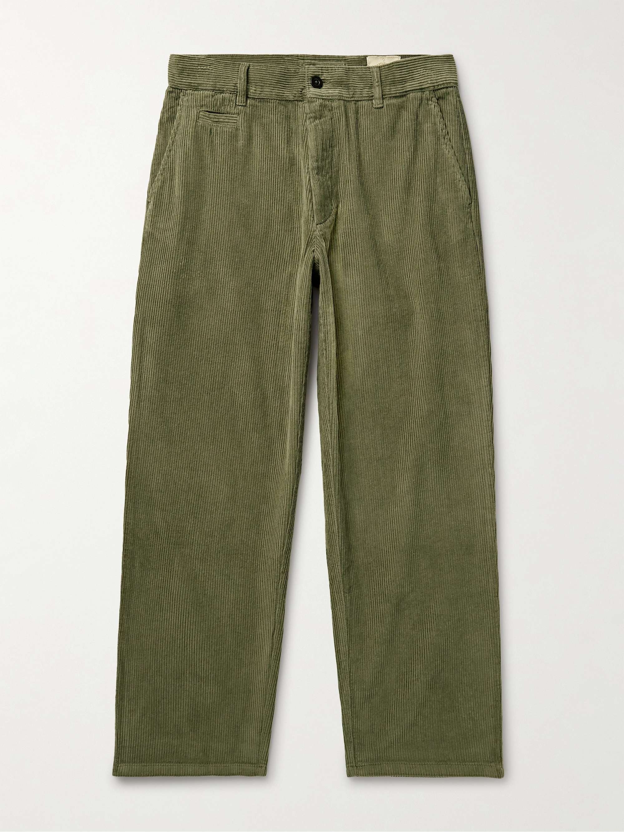 PORTUGUESE FLANNEL Straight-Leg Cotton-Corduroy Trousers for Men | MR ...