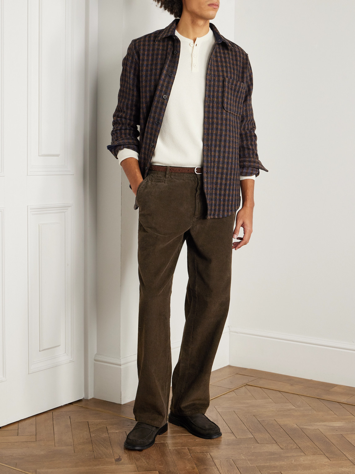 Straight-Leg Cotton-Corduroy Trousers — 2