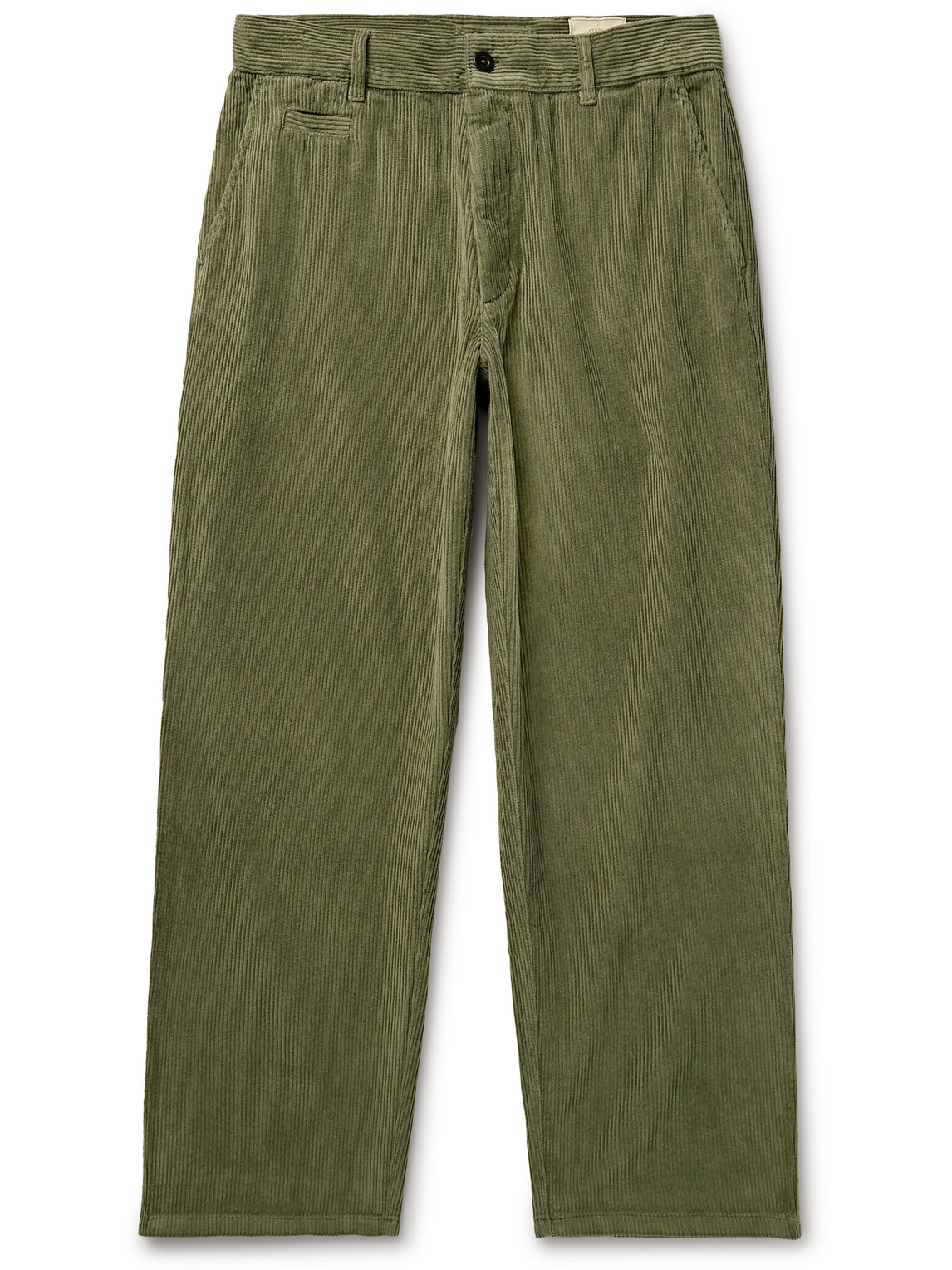 Straight-Leg Cotton-Corduroy Trousers