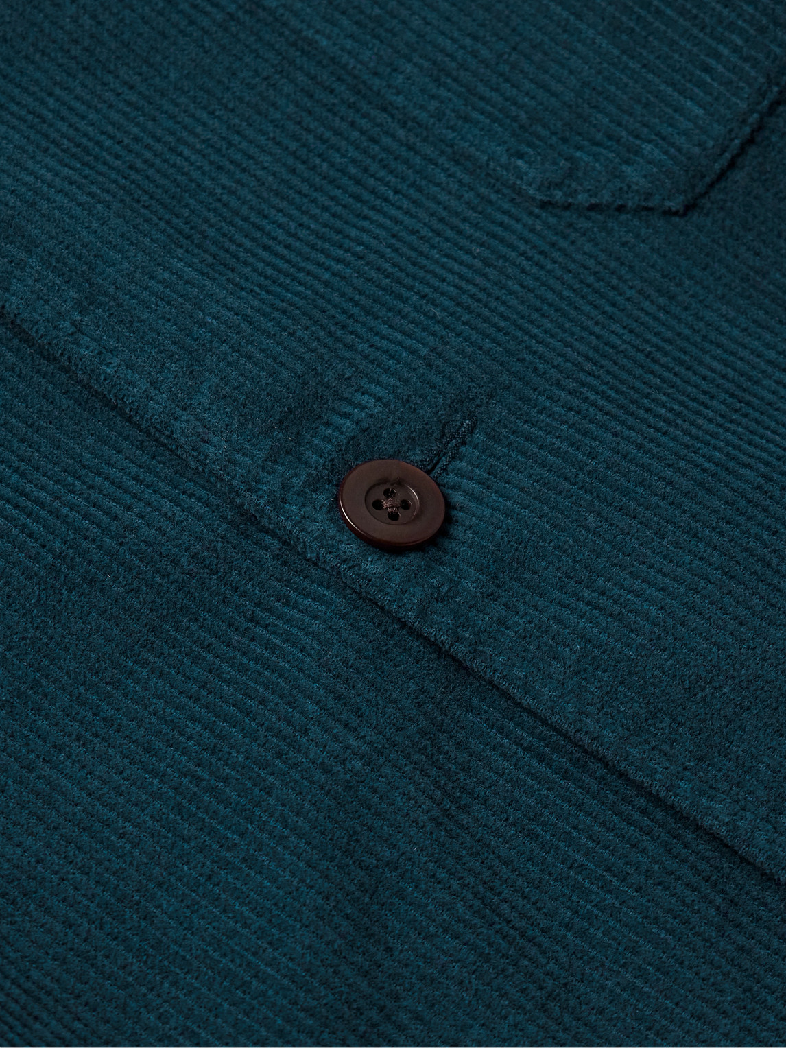 Shop Portuguese Flannel Labura Cotton-corduroy Overshirt In Blue