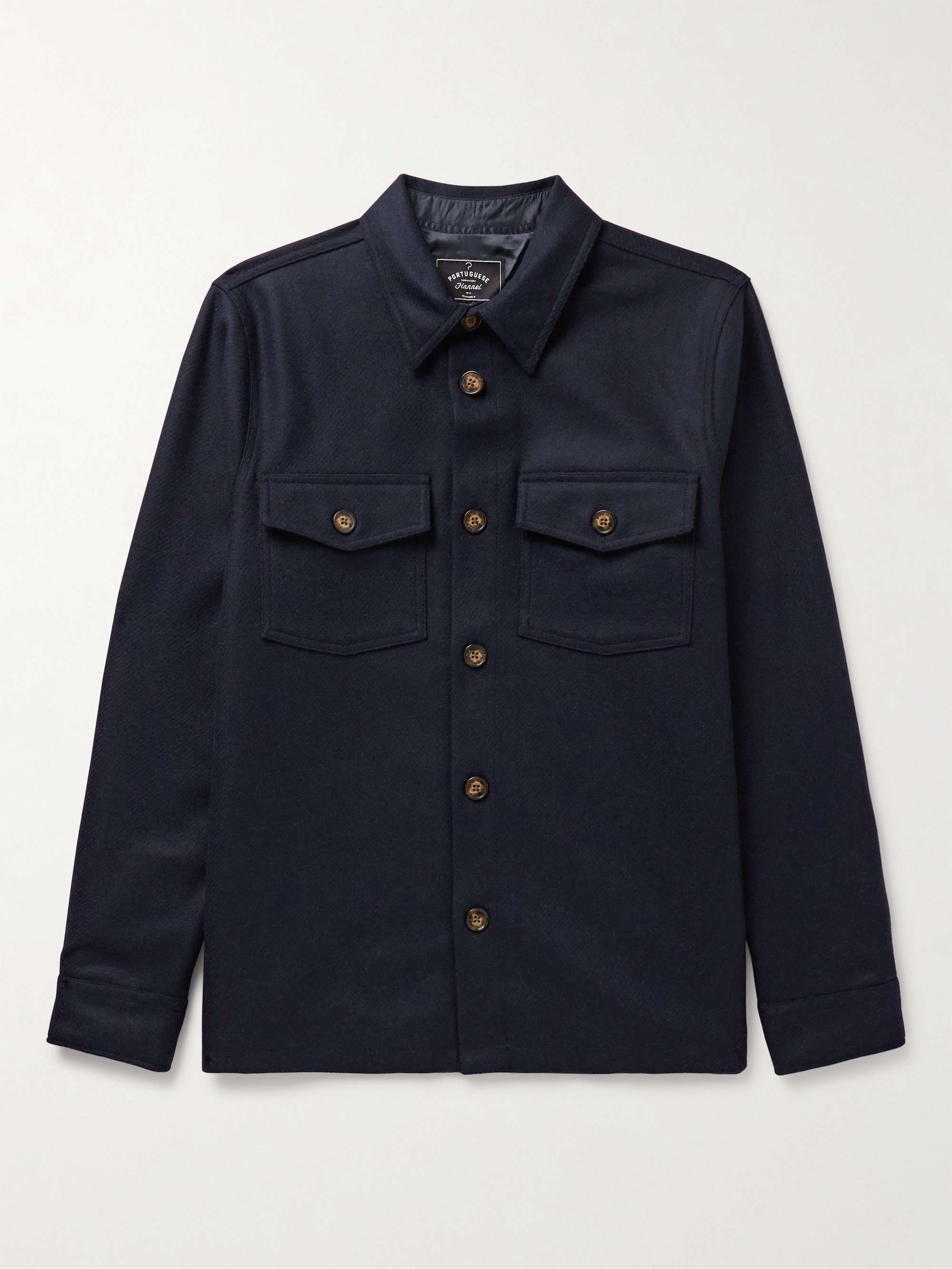 PORTUGUESE FLANNEL Wool-Tweed Overshirt for Men | MR PORTER