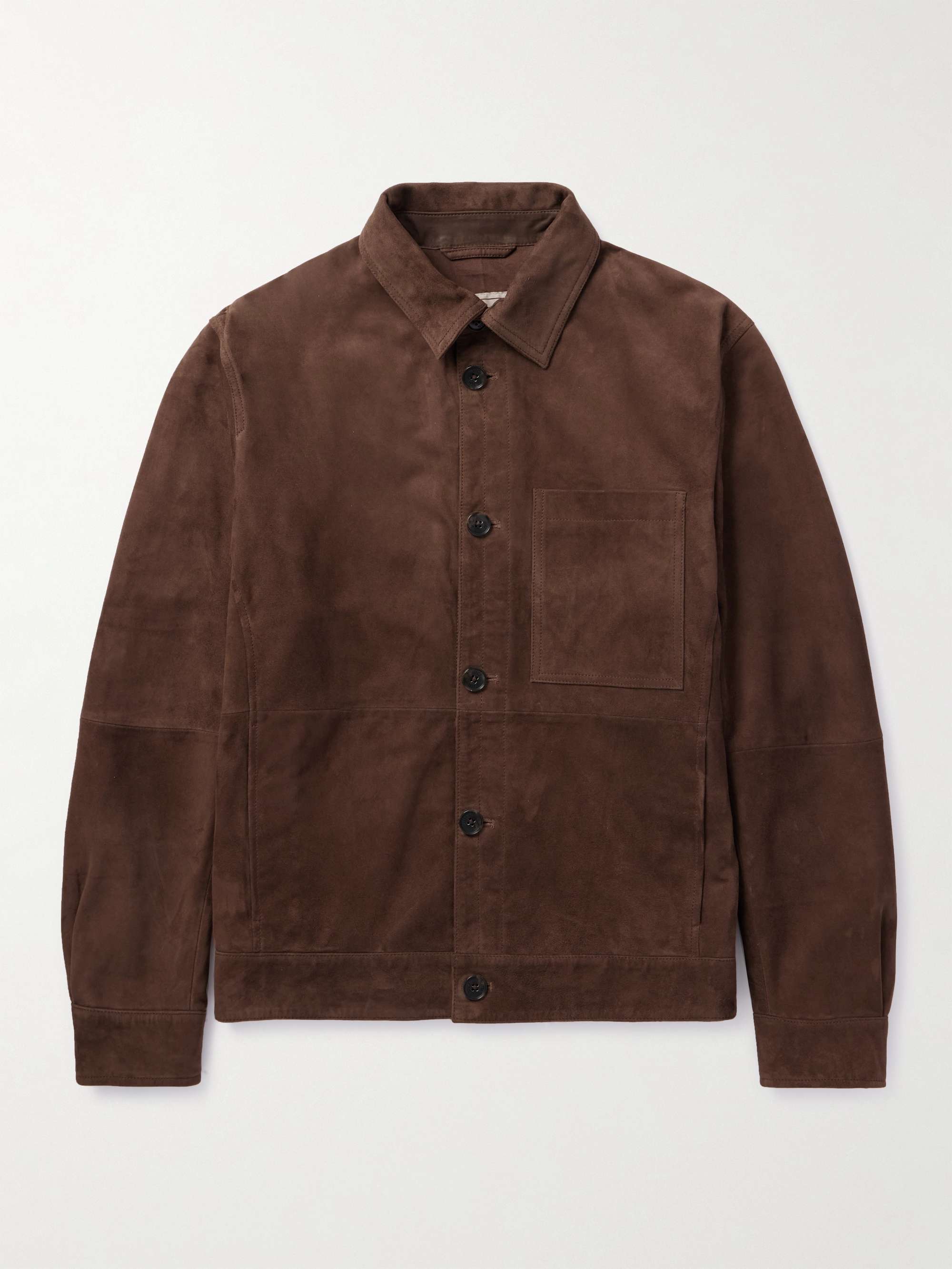 BARACUTA Suede Shirt Jacket for Men | MR PORTER