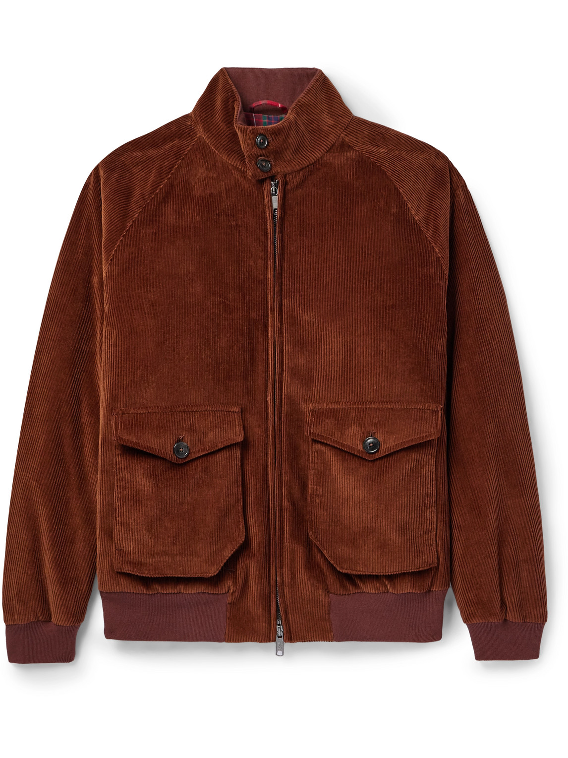 Baracuta G9 Af Cotton-corduroy Harrington Jacket In Brown