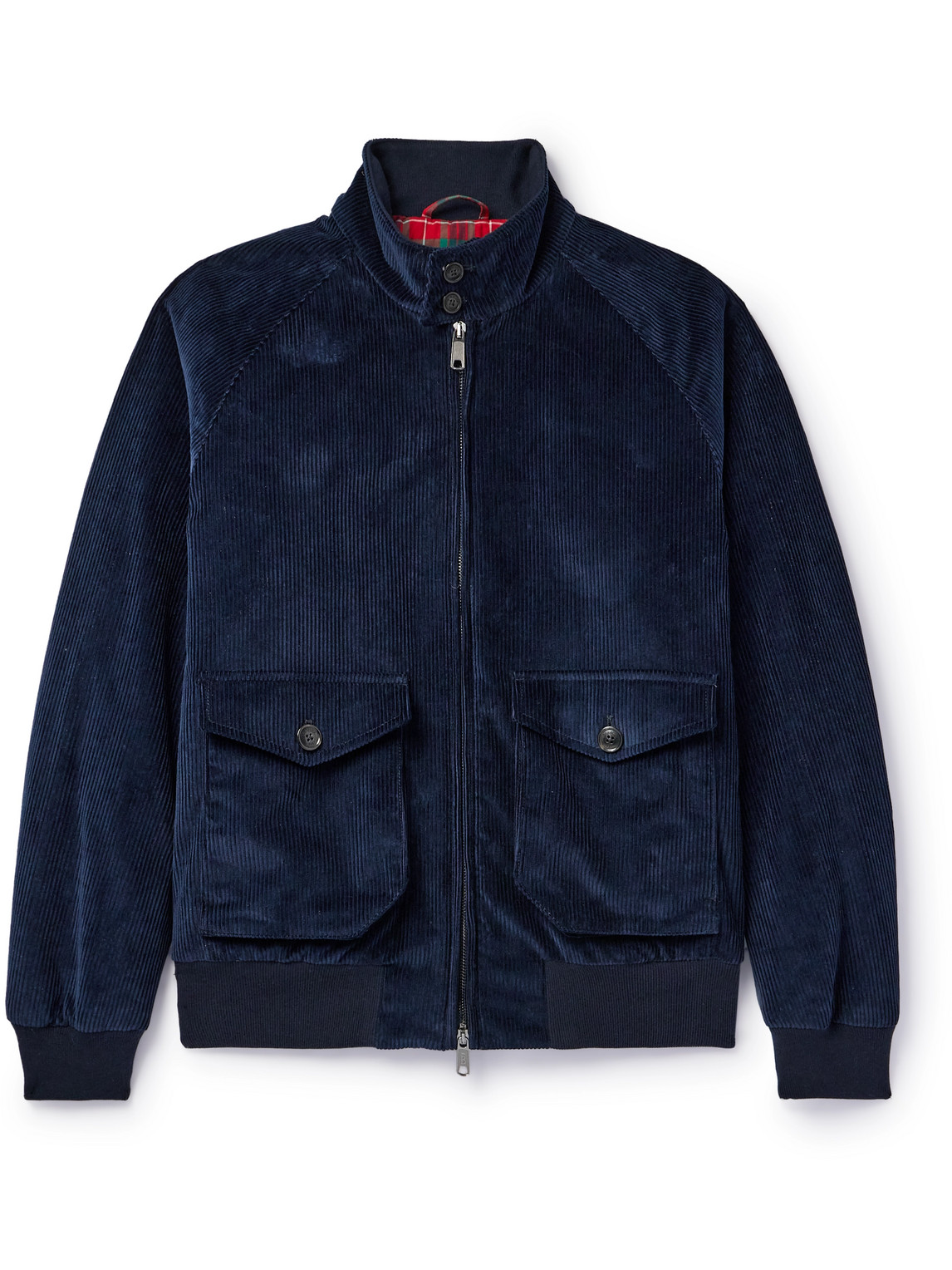 Baracuta G9 Af Cotton-corduroy Harrington Jacket In Blue