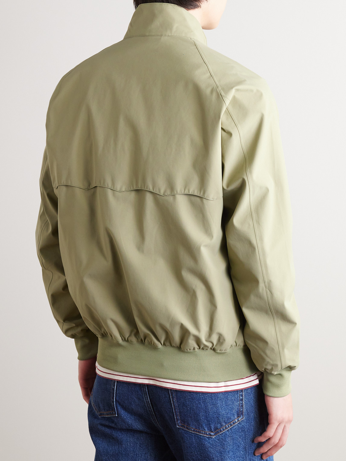 Shop Baracuta Goldwin G9 Gore-tex® Harrington Jacket In Green