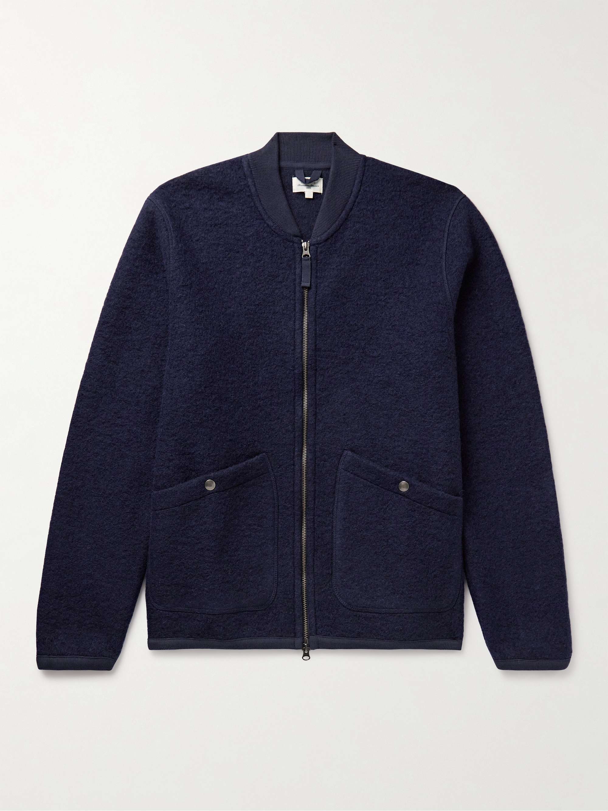 Men's wool deals zip up jacket
