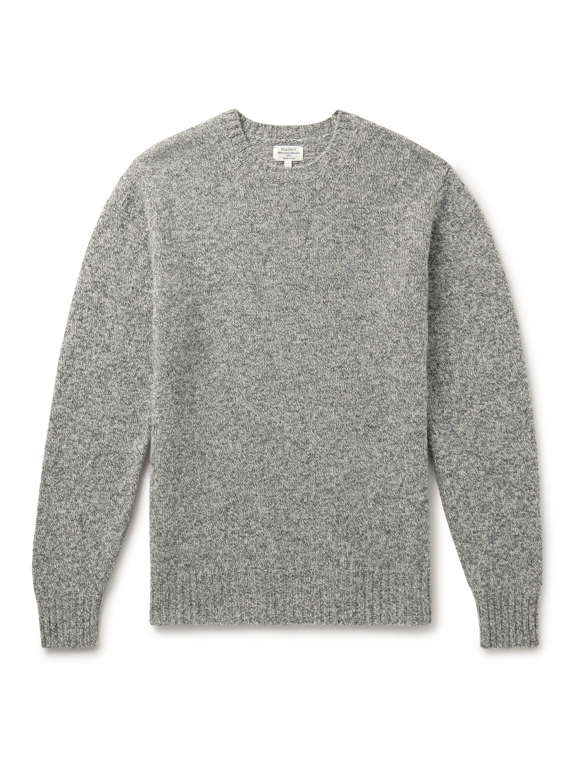 Hartford Shetland Wool Sweater In Gray