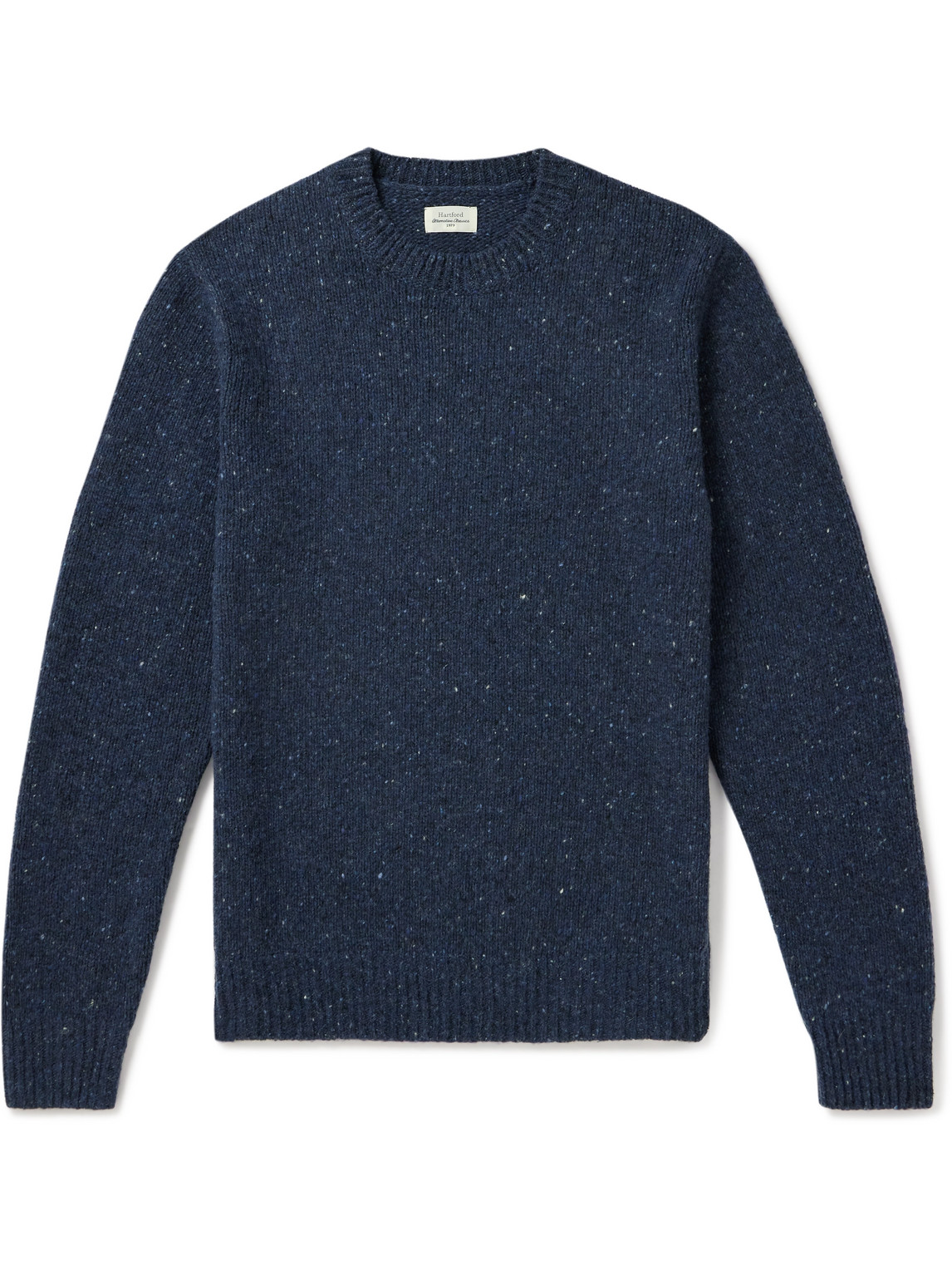 Hartford Donegal Wool-blend Sweater In Blue