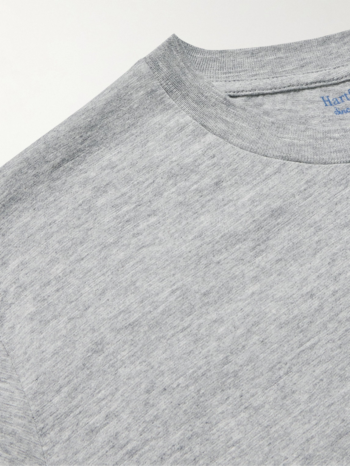 Shop Hartford Pocket Garment-dyed Cotton-jersey T-shirt In Gray