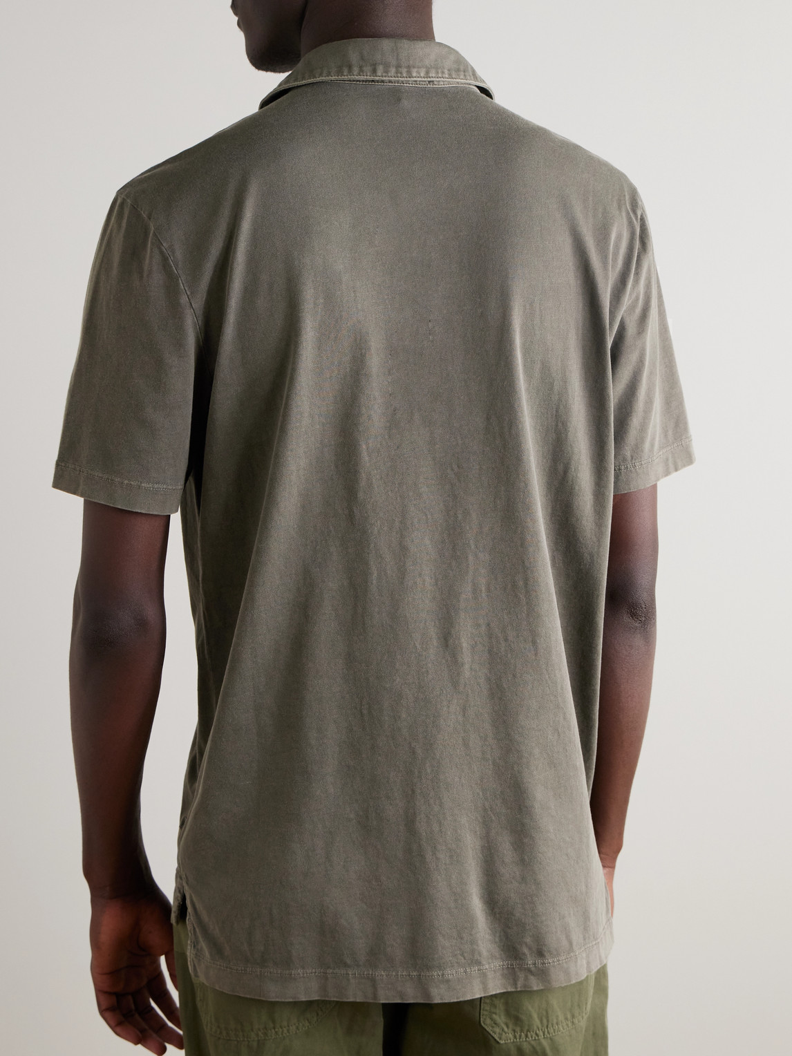 JAMES PERSE SUPIMA COTTON-JERSEY POLO SHIRT