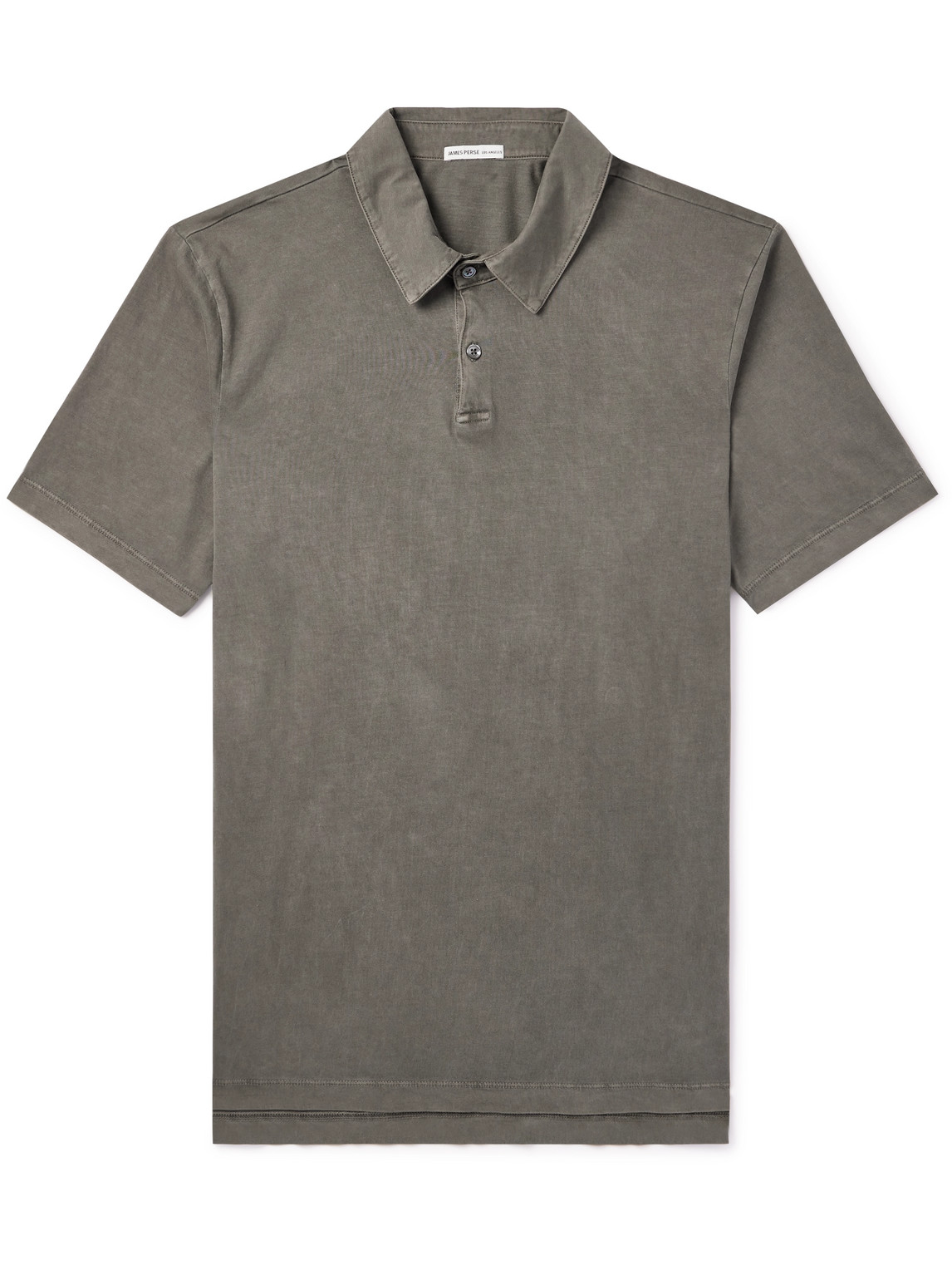 James Perse Supima Cotton-jersey Polo Shirt In Green