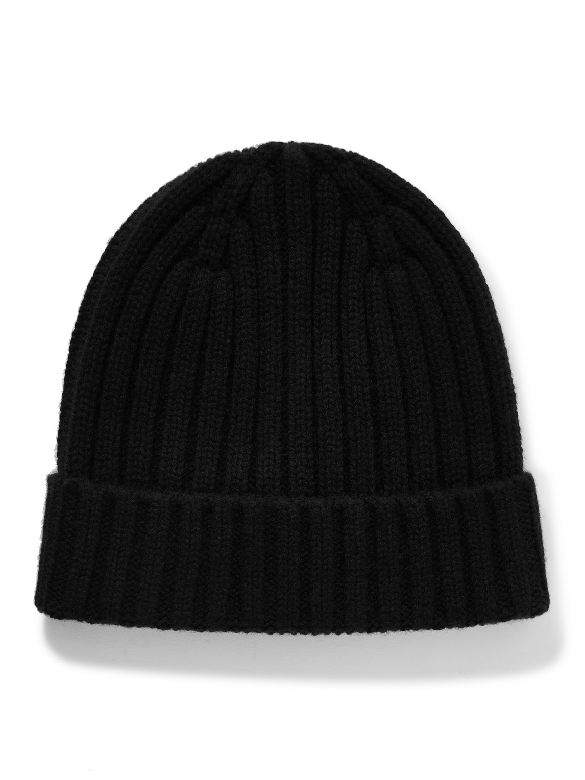 Hartford Ribbed Wool And Cashmere-blend Beanie In Black