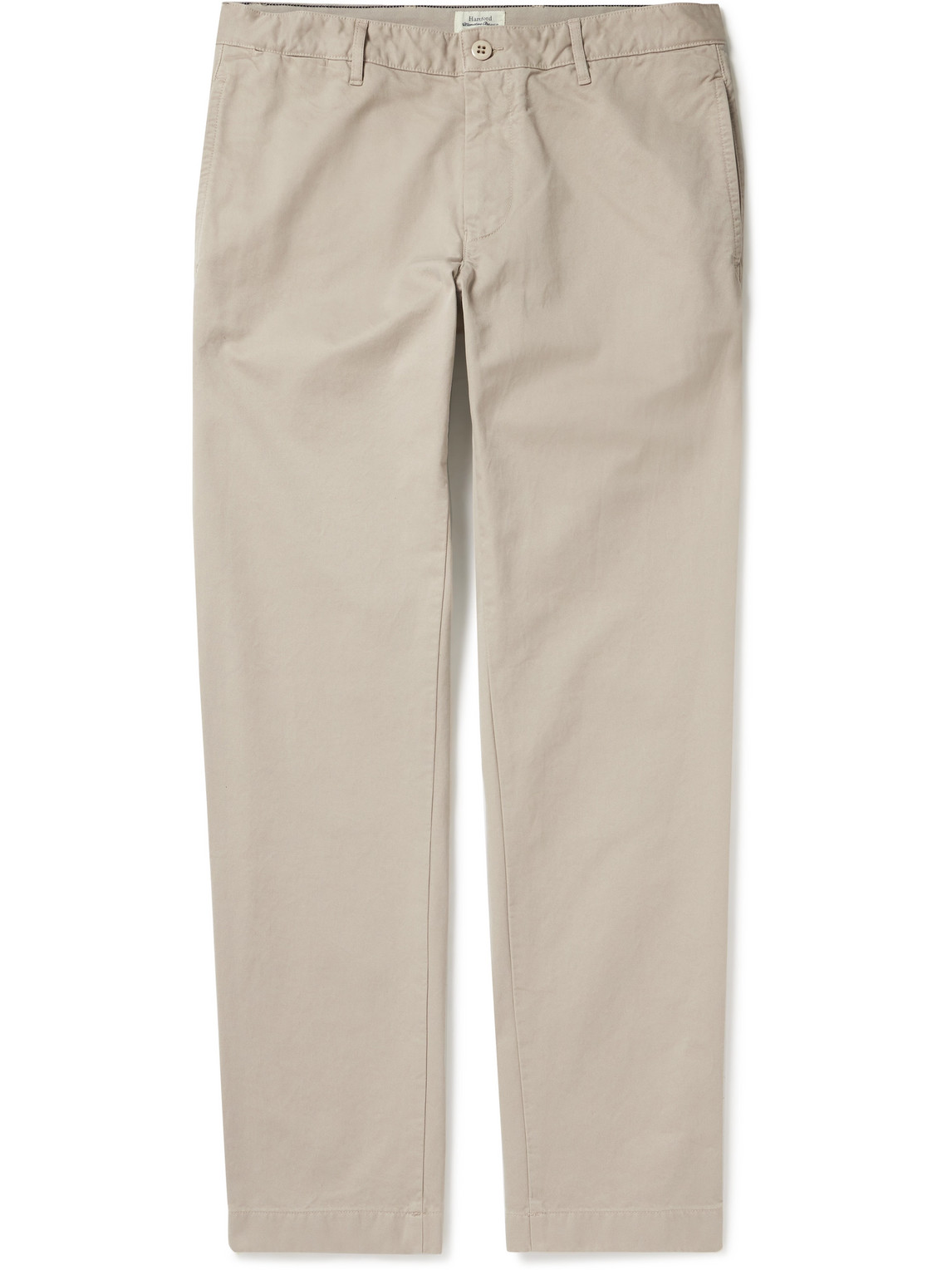 Hartford Tex Straight-leg Cotton-twill Trousers In Neutrals