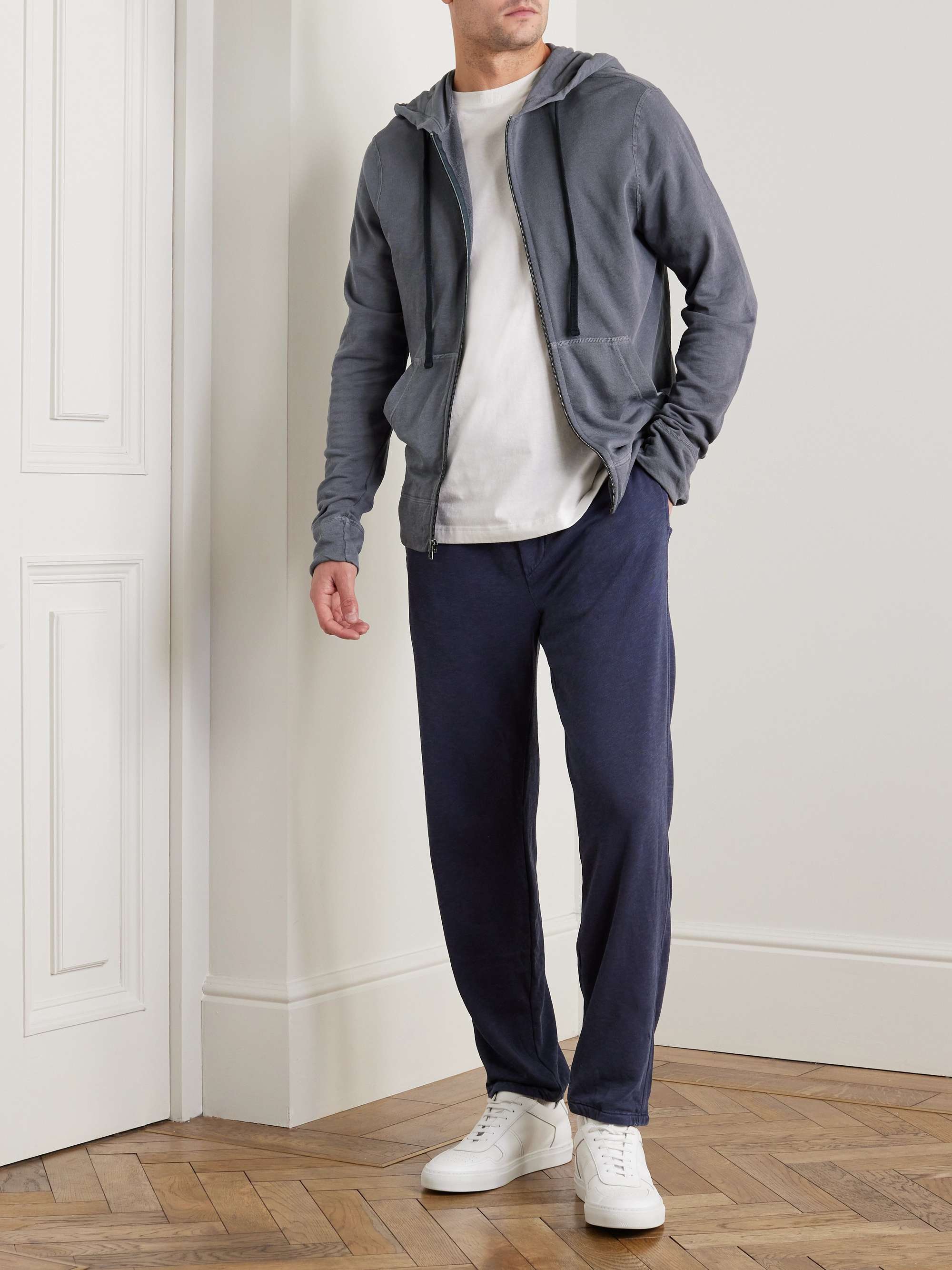 JAMES PERSE Garment-Dyed Cotton-Jersey Hoodie for Men | MR PORTER