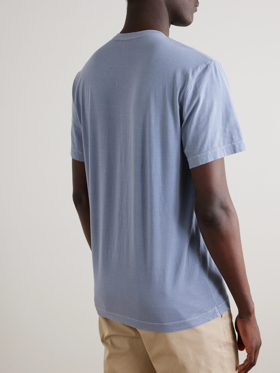 Shop James Perse Combed Cotton-jersey T-shirt In Blue