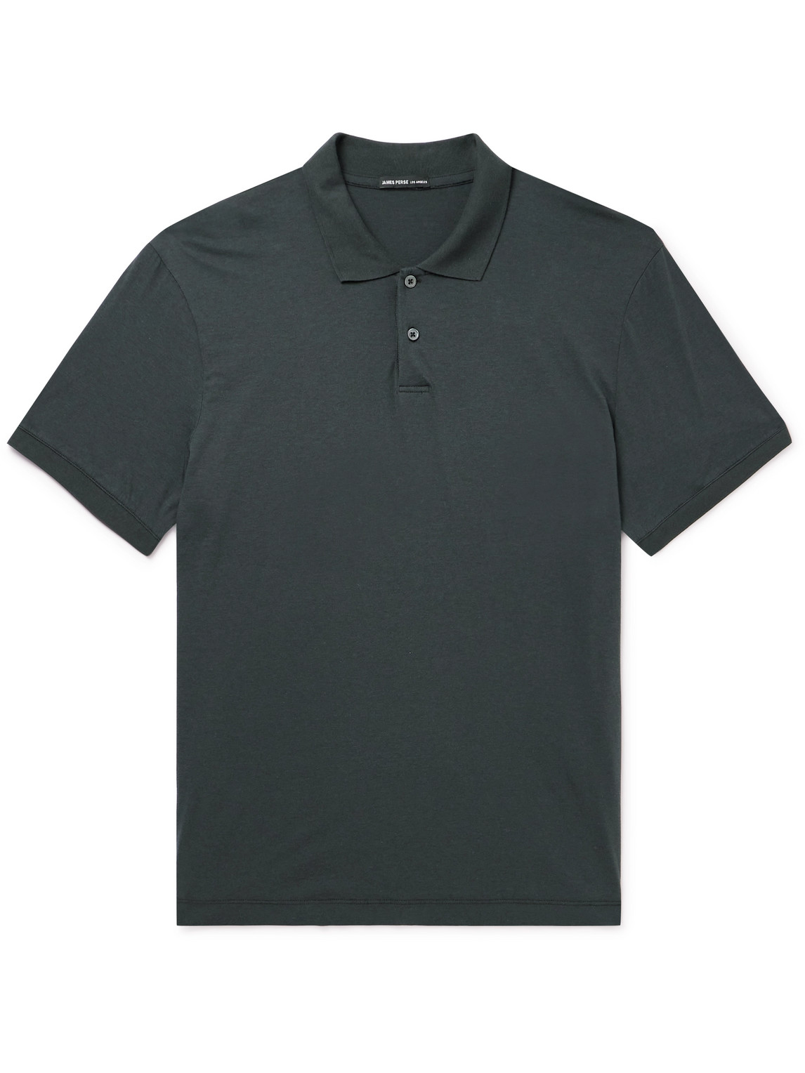 JAMES PERSE LUXE LOTUS COTTON-JERSEY POLO SHIRT