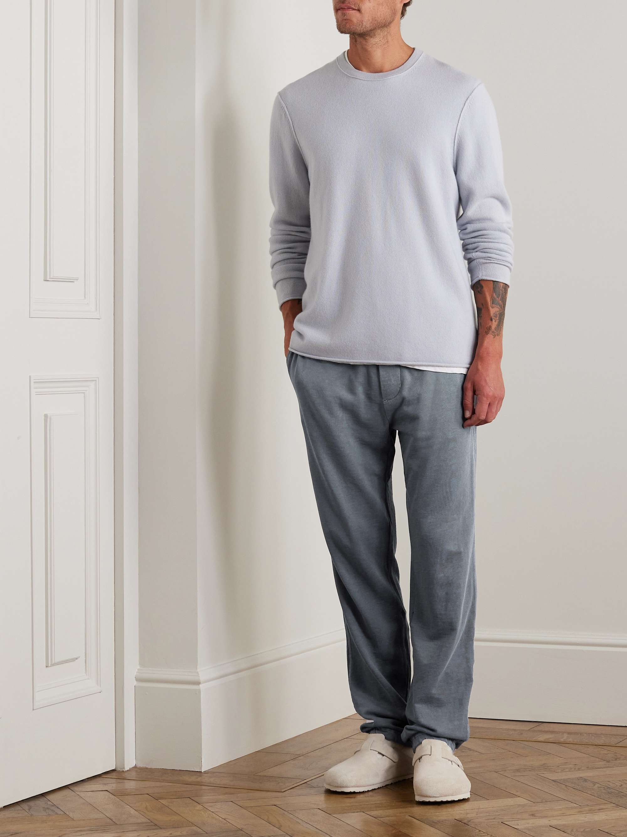 JAMES PERSE Straight-Leg Cotton-Jersey Sweatpants for Men | MR PORTER