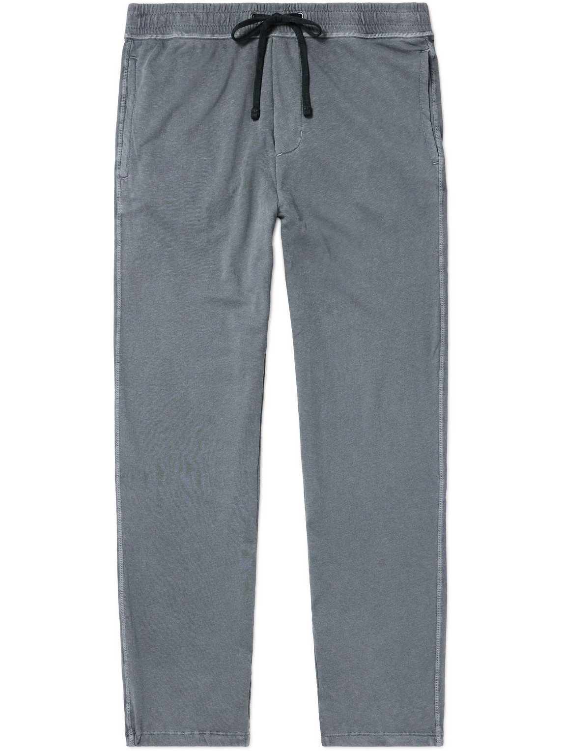 James Perse Straight-leg Cotton-jersey Sweatpants In Grey