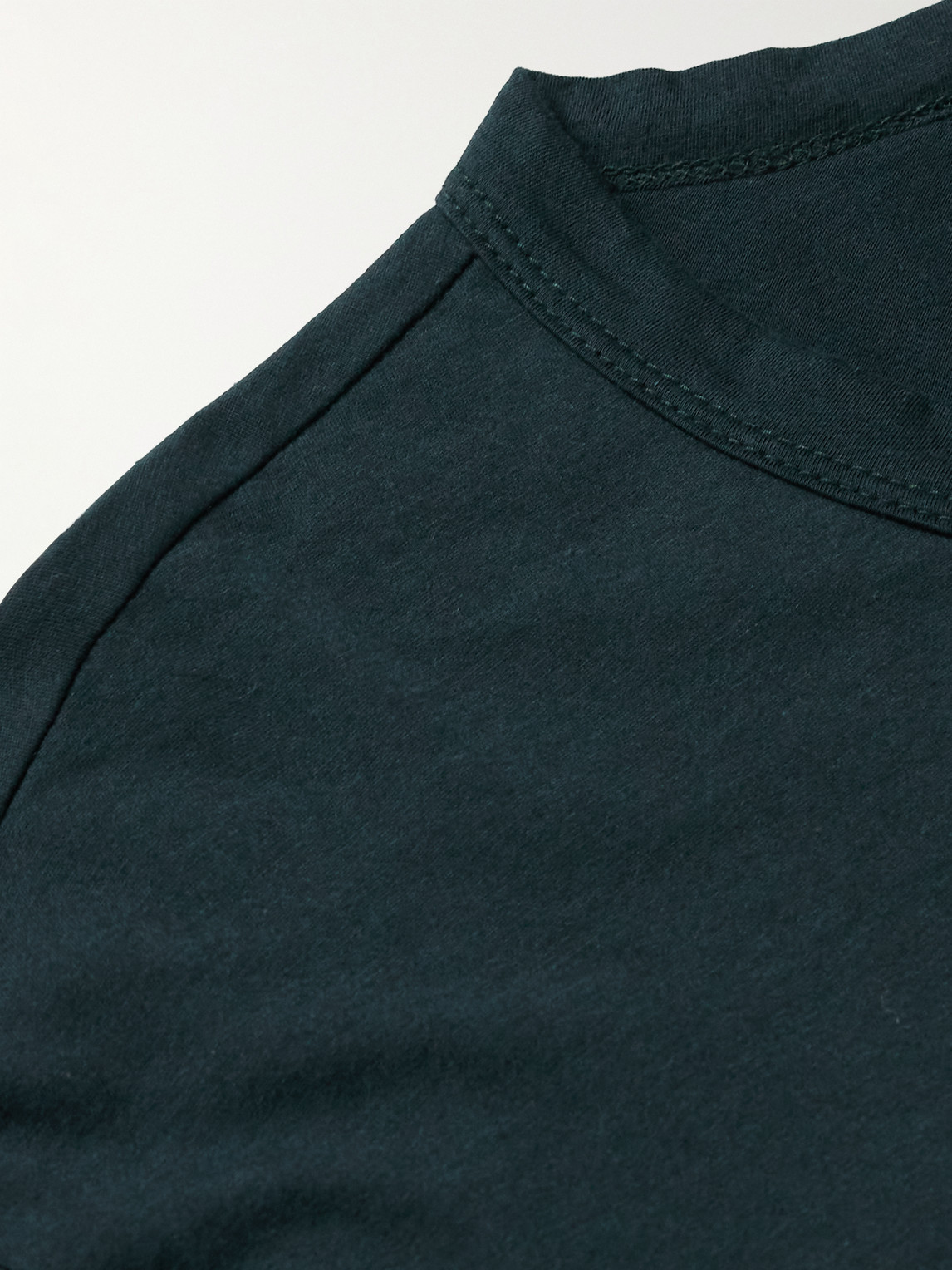 JAMES PERSE ELEVATED LOTUS GARMENT-DYED COTTON-JERSEY T-SHIRT