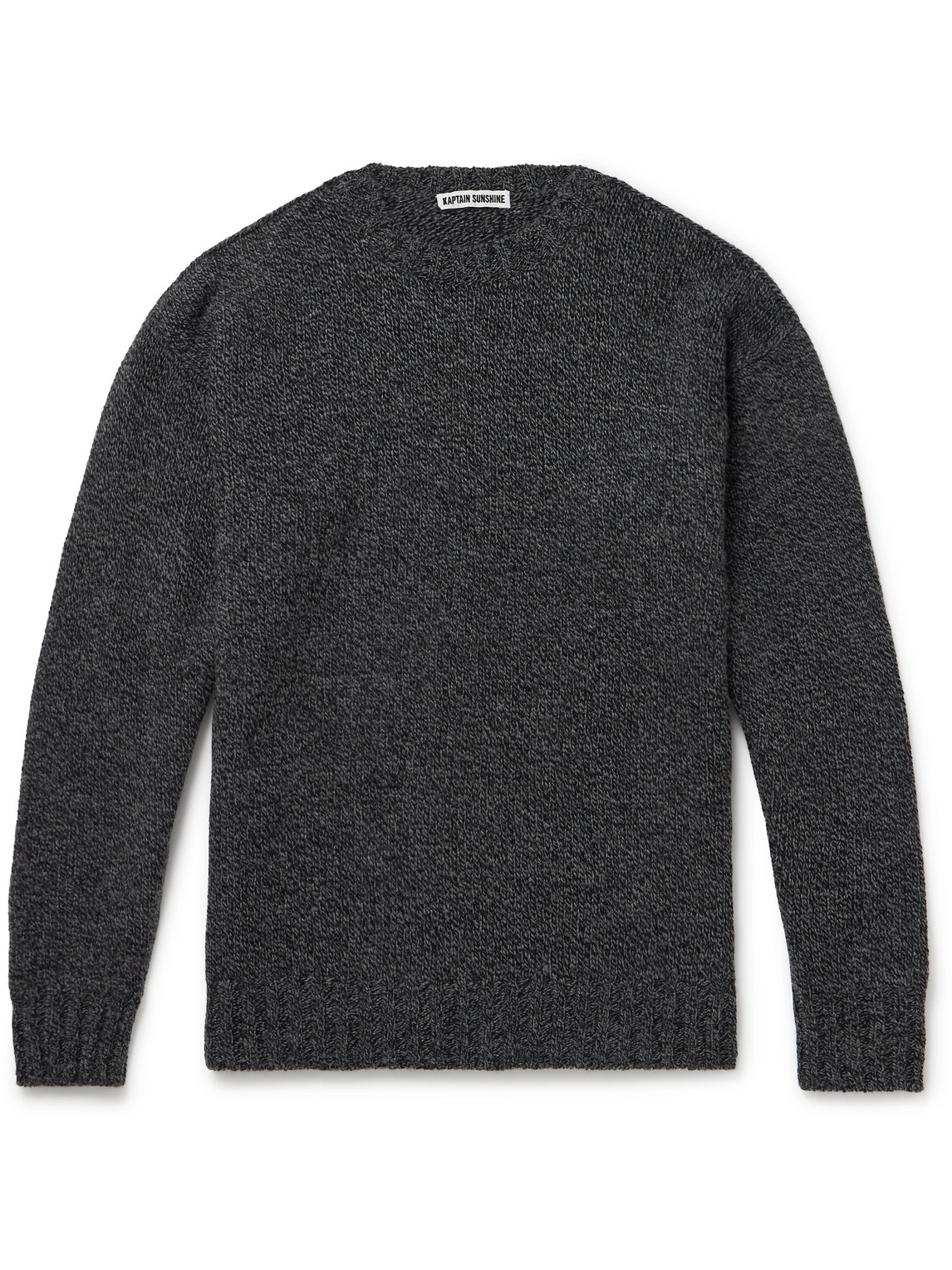 Kaptain Sunshine Throwing Fits Wool Jumper In Grey