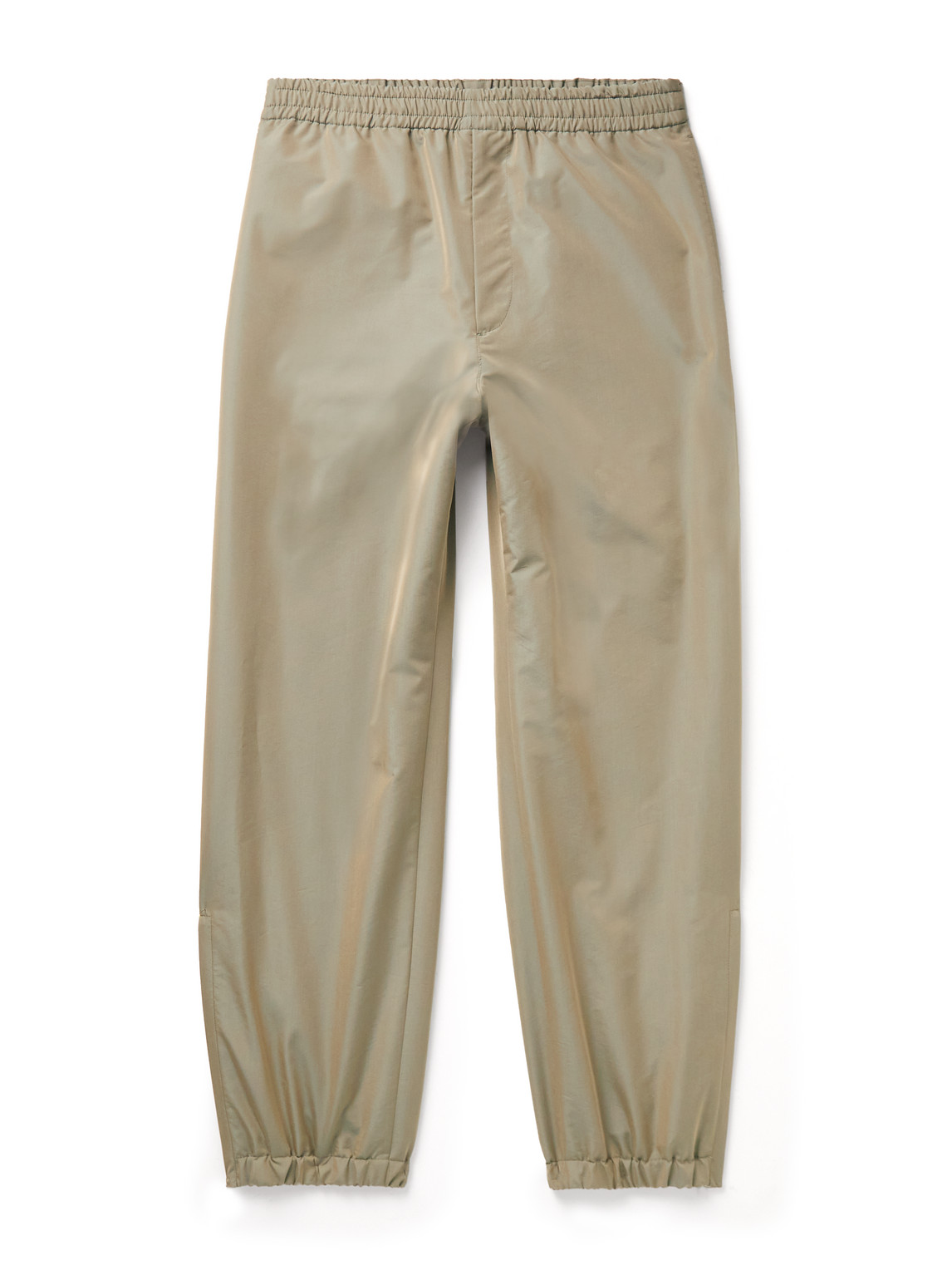 Auralee Finx Straight-leg Padded Cotton-blend Trousers In Green