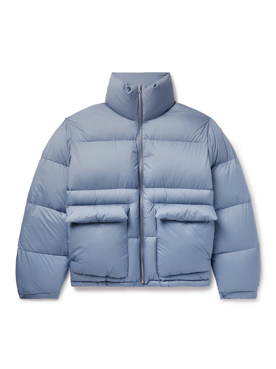 Quilted Nylon-Ripstop Down Jacket