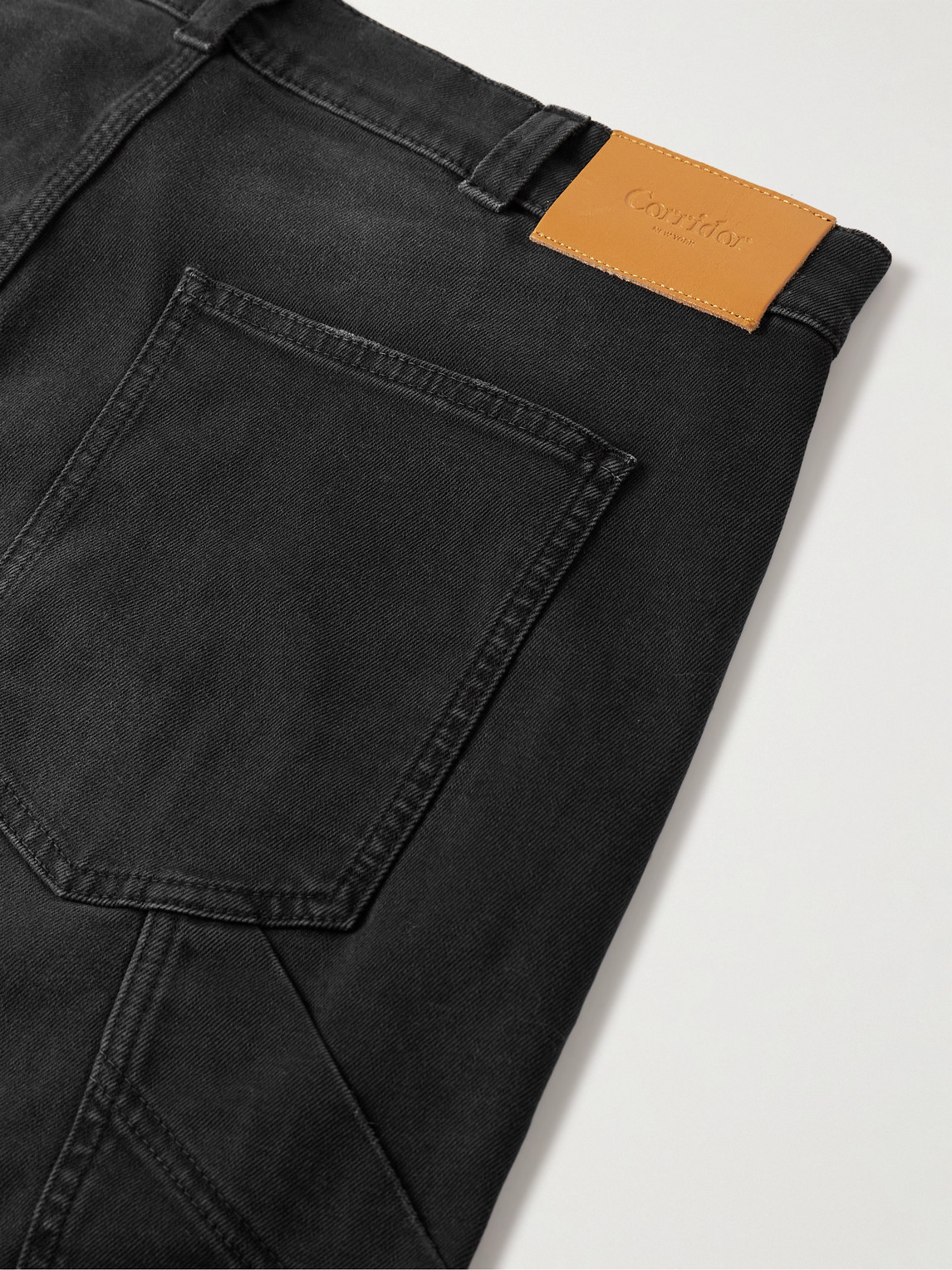 Shop Corridor Carpenter Straight-leg Jeans In Black