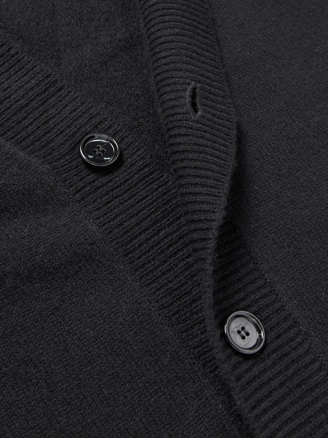 Shop Allude Virgin Wool And Cashmere-blend Cardigan In Black