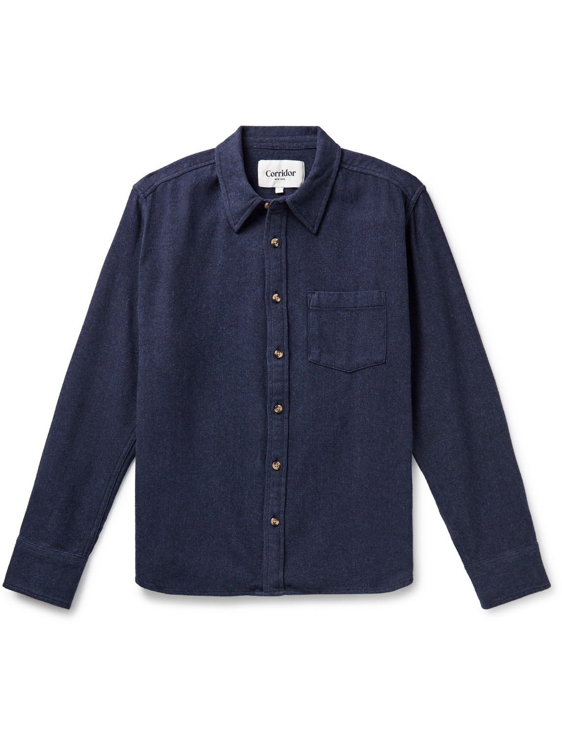 Corridor Flannel Button Down Shirt In Blue