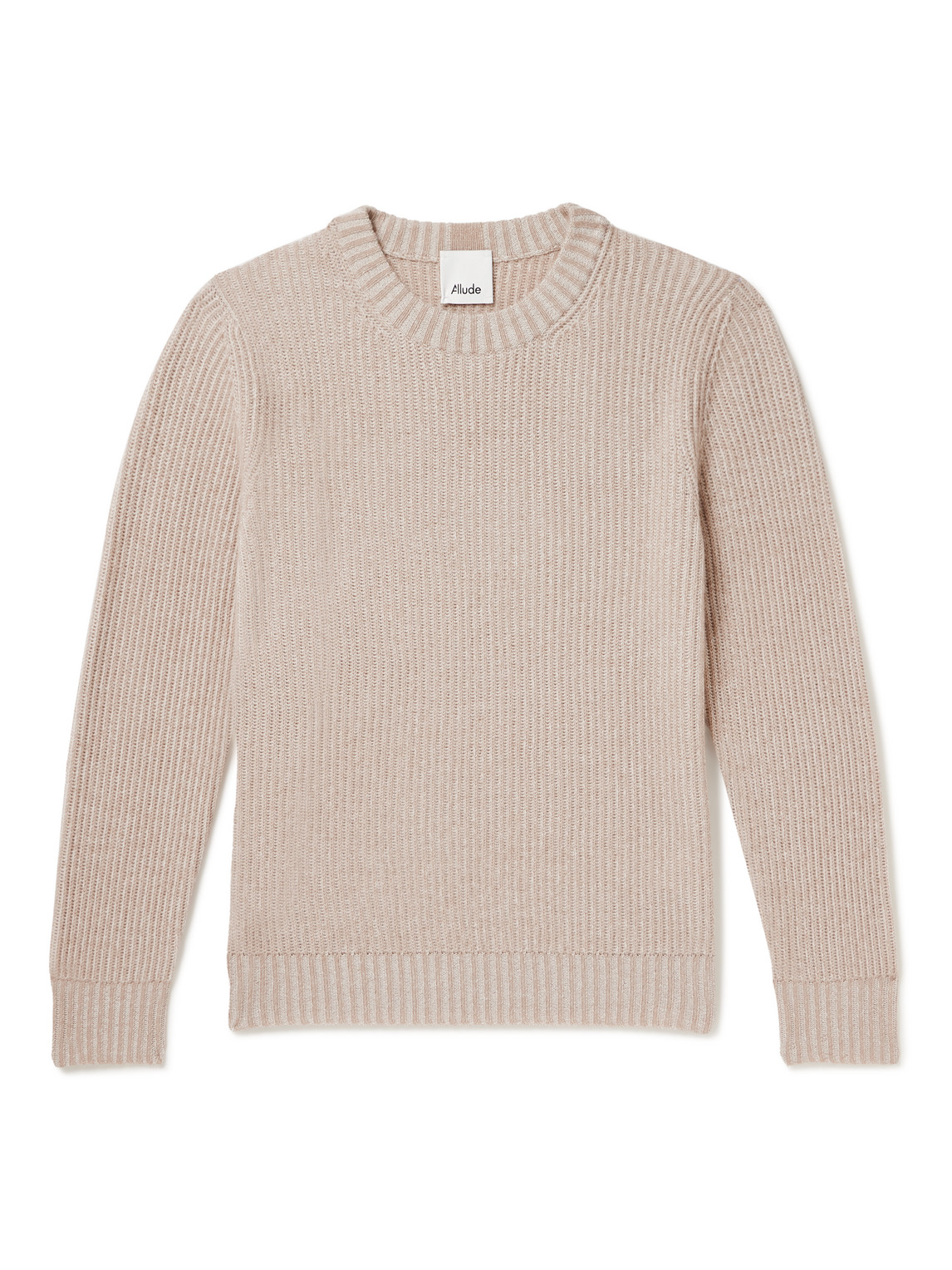 Allude Crew-neck Cashmere Sweater In Brown