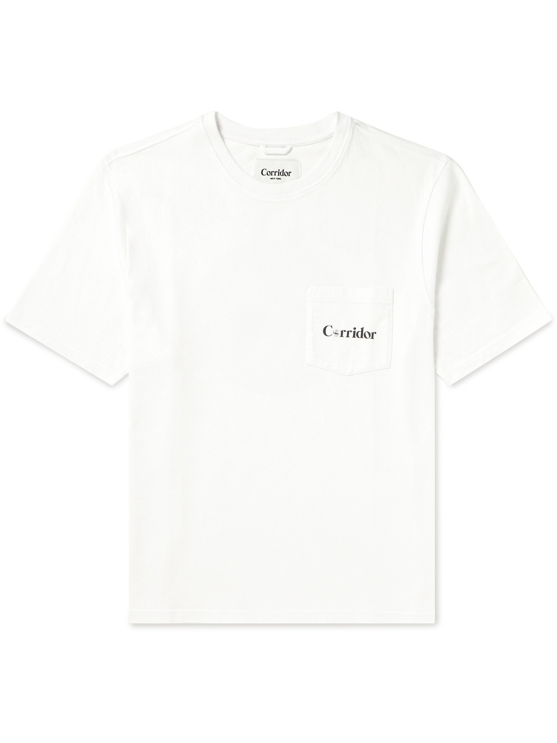 Corridor Disco Printed Organic Cotton-jersey T-shirt In White