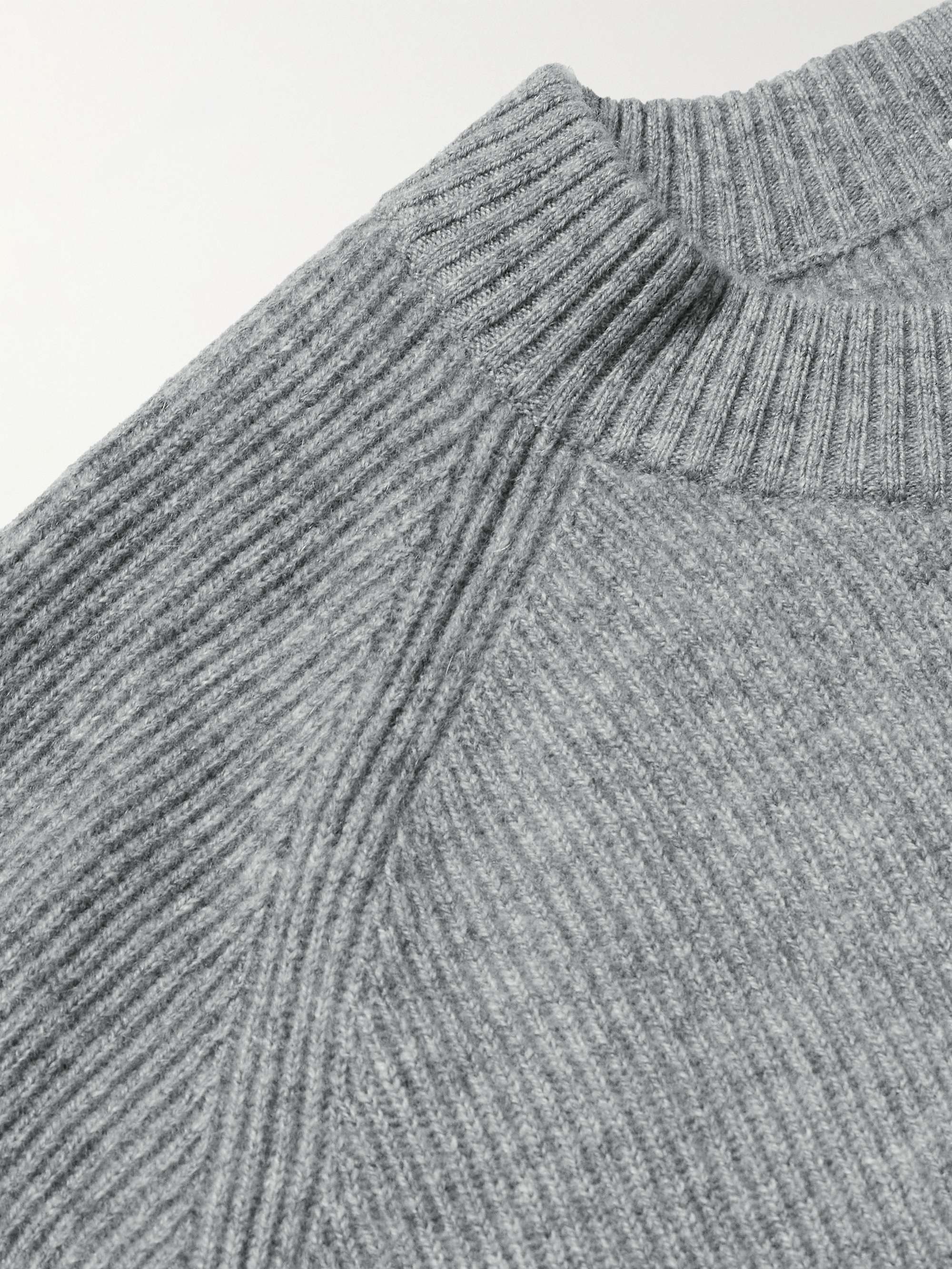 ALLUDE Ribbed Cashmere-Blend Sweater for Men | MR PORTER