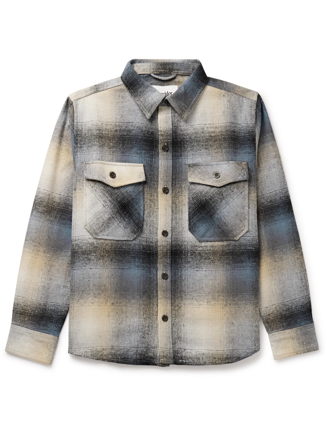 Kingston Checked Recycled Cotton-Blend Flannel Overshirt