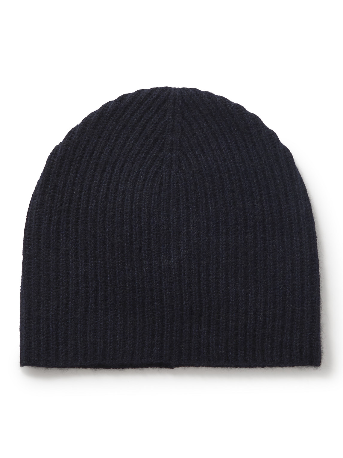 Allude Ribbed Cashmere Beanie In Blue