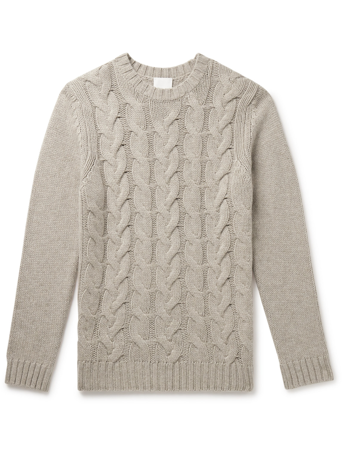 Allude Cable-knit Cashmere Jumper In Neutrals