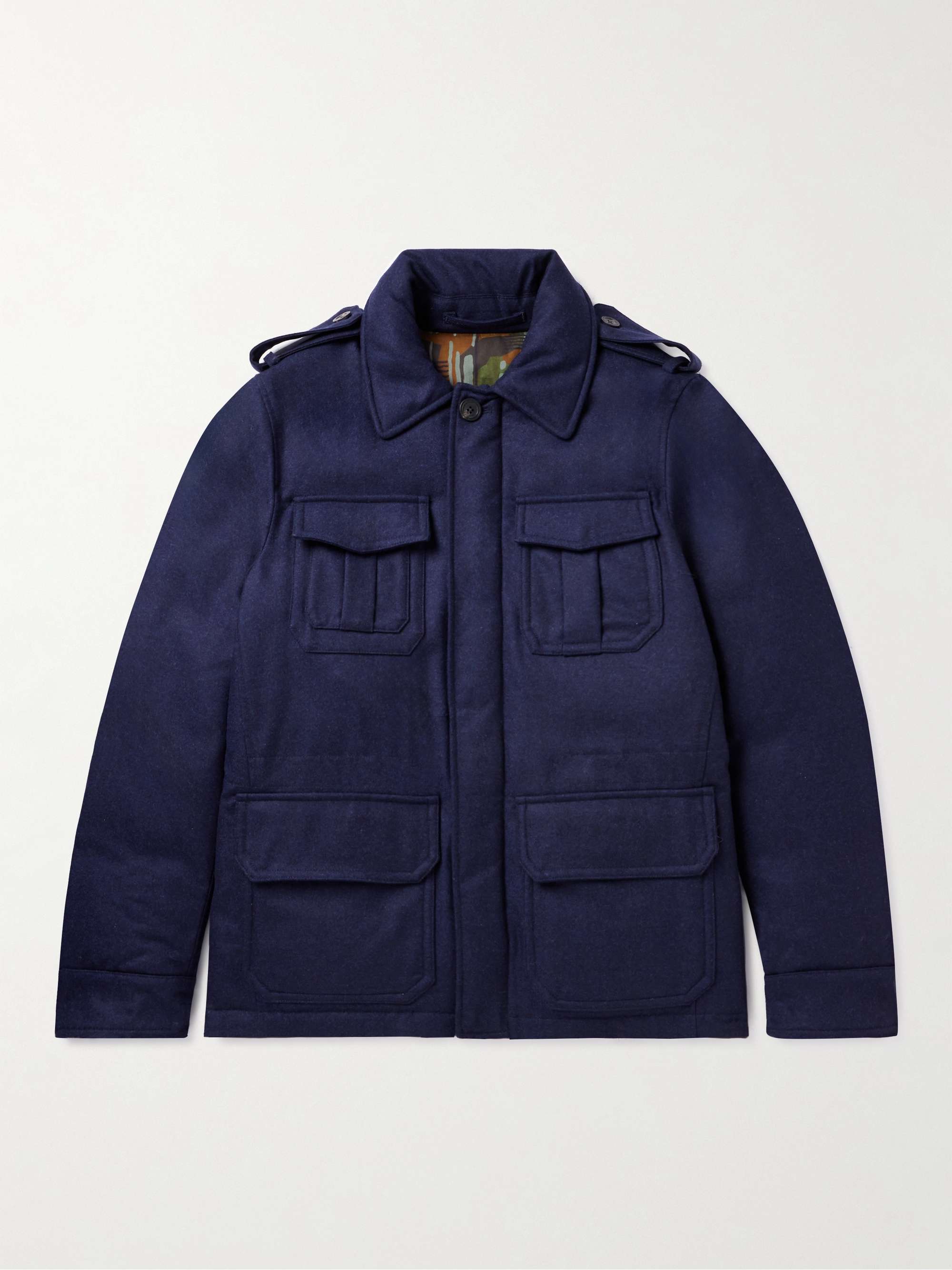 INCOTEX Padded Wool-Twill Down Field Jacket for Men | MR PORTER