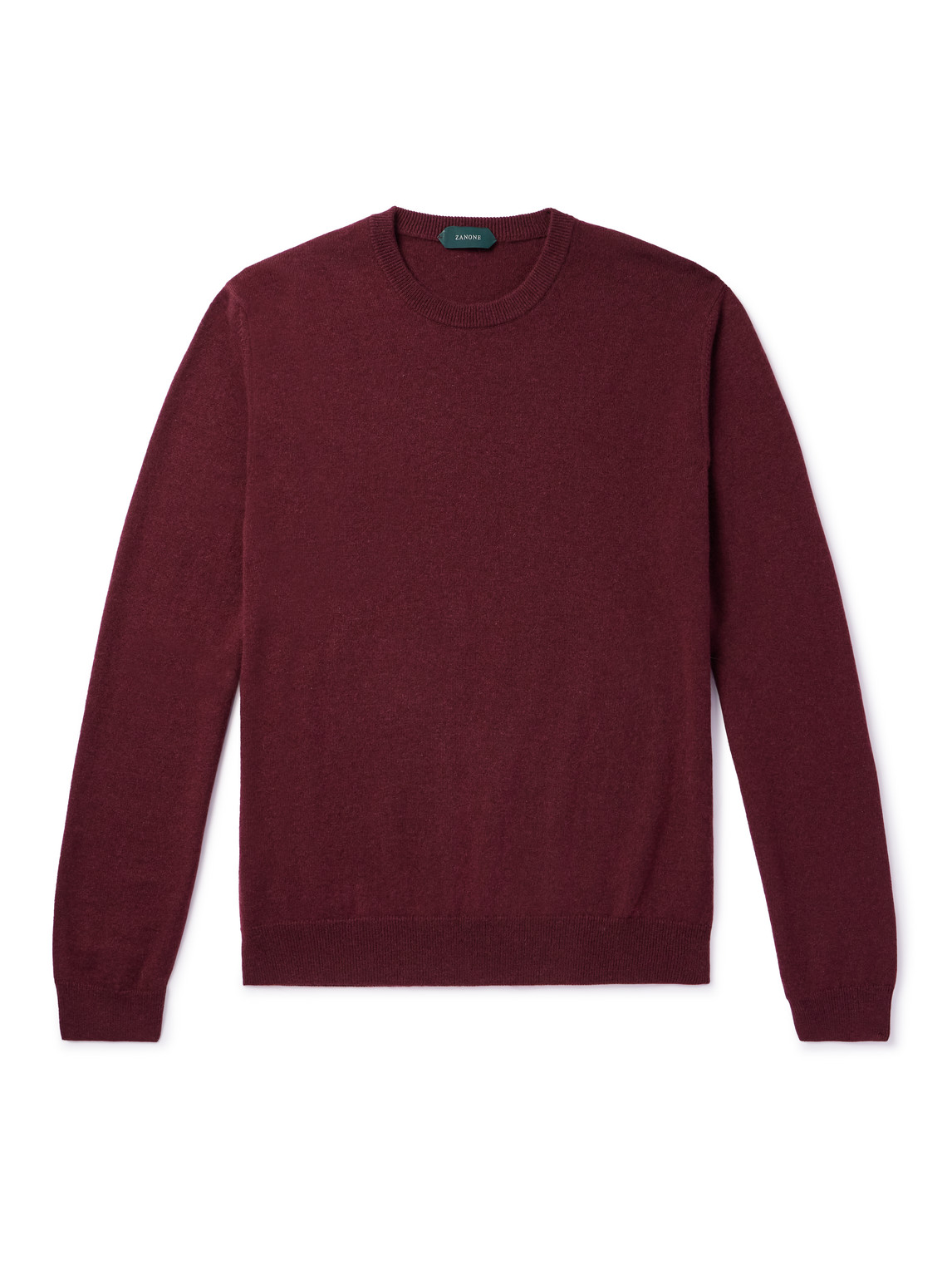 Incotex Zanone Slim-fit Wool Sweater In Red