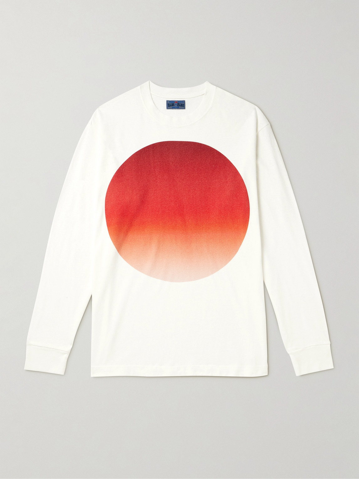 Blue Blue Japan Printed Cotton-jersey T-shirt In White