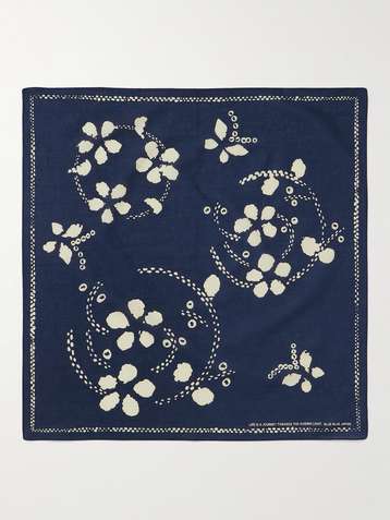 WTAPS® Printed Cotton-Voile Scarf for Men