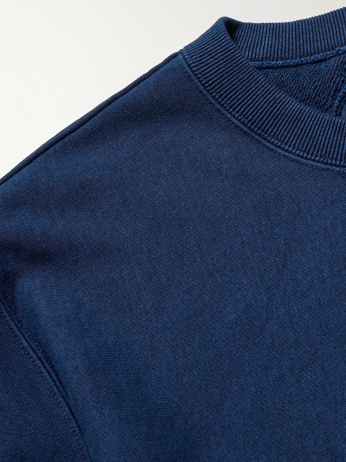 Shop Blue Blue Japan Indigo-dyed Cotton-jersey Sweatshirt In Blue