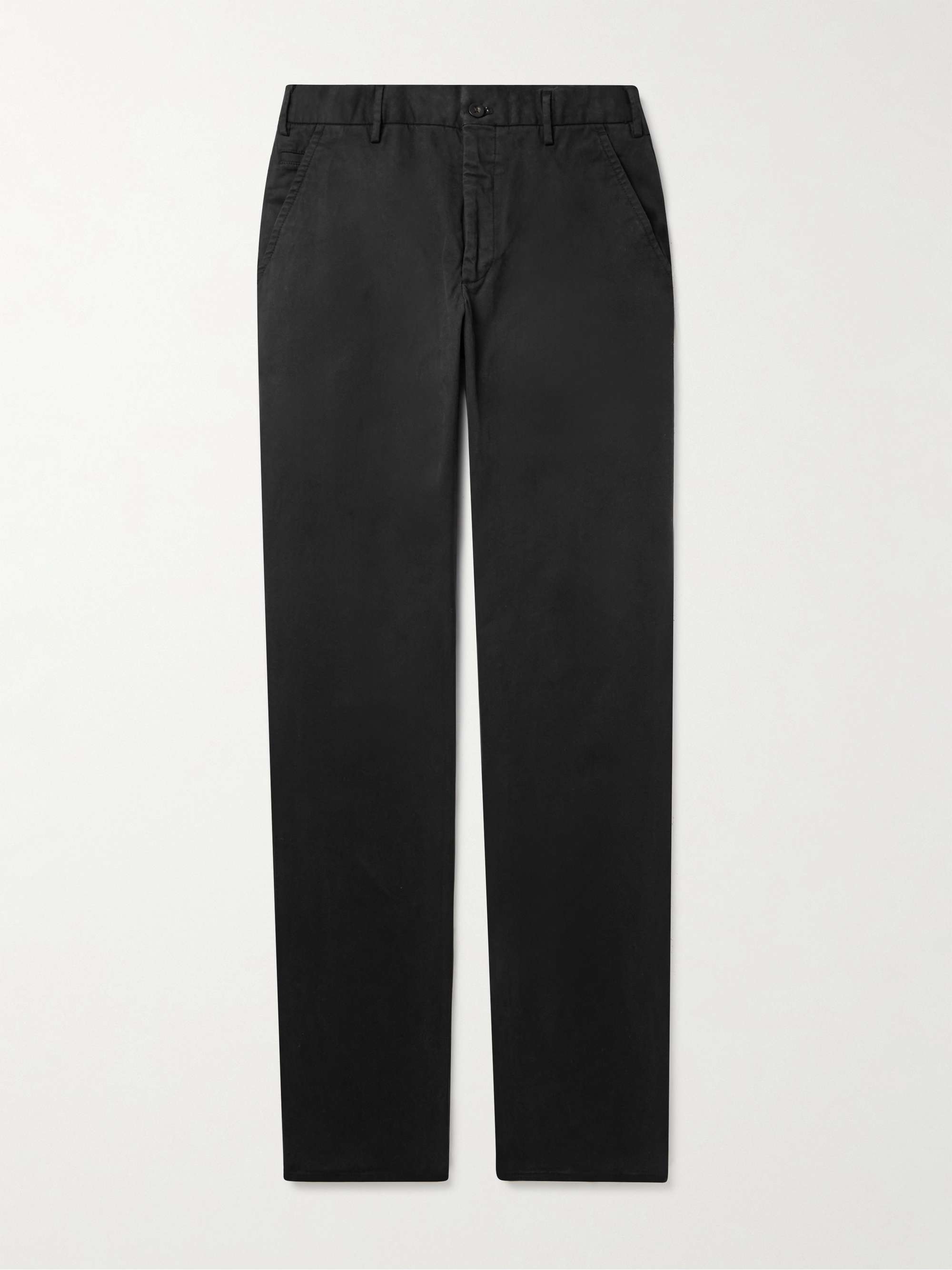 INCOTEX Tapered Stretch-Cotton Twill Trousers for Men | MR INCOTEX Tapered Stretch-Cotton Twill Trousers for Men | MR