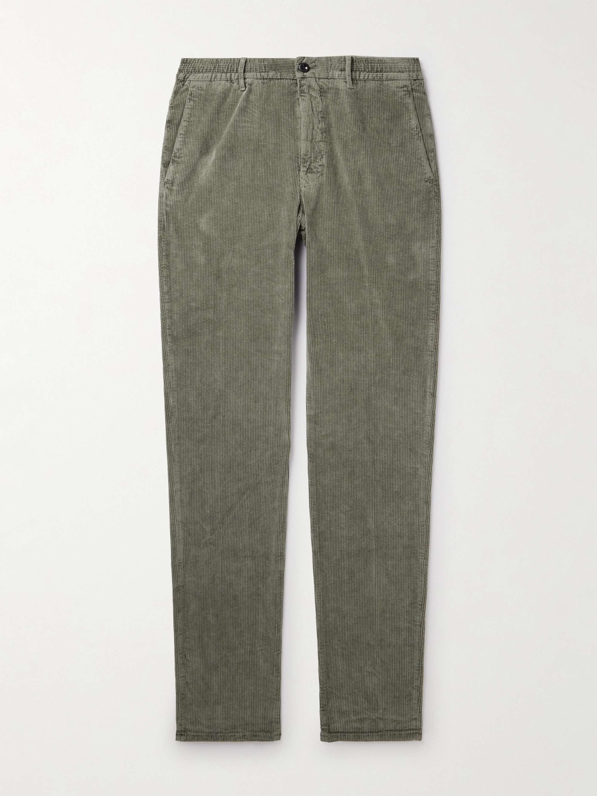 INCOTEX Straight-Leg Cotton-Blend Corduory Trousers for Men | MR PORTER