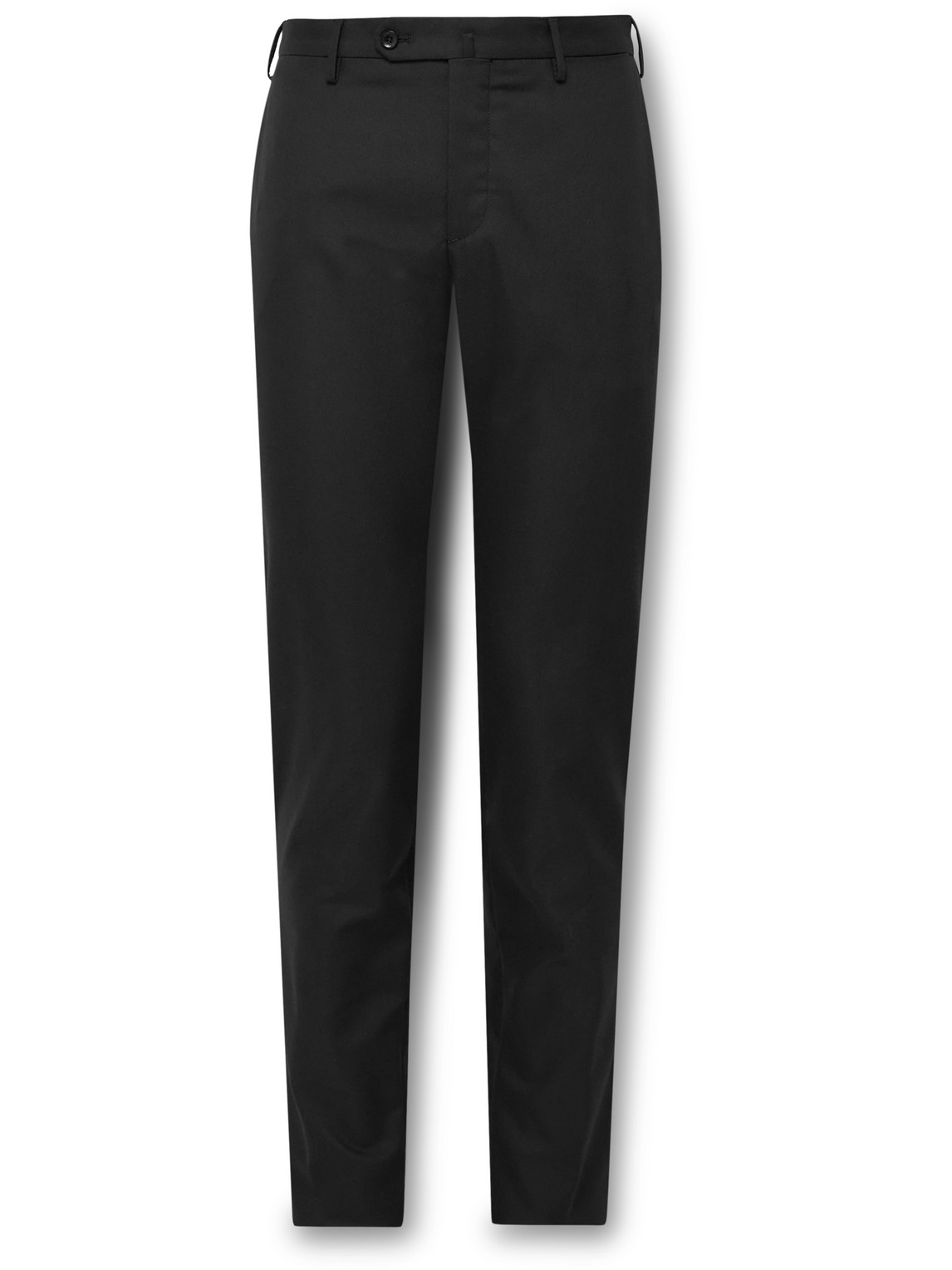 Incotex Slim-fit Twill Trousers In Black