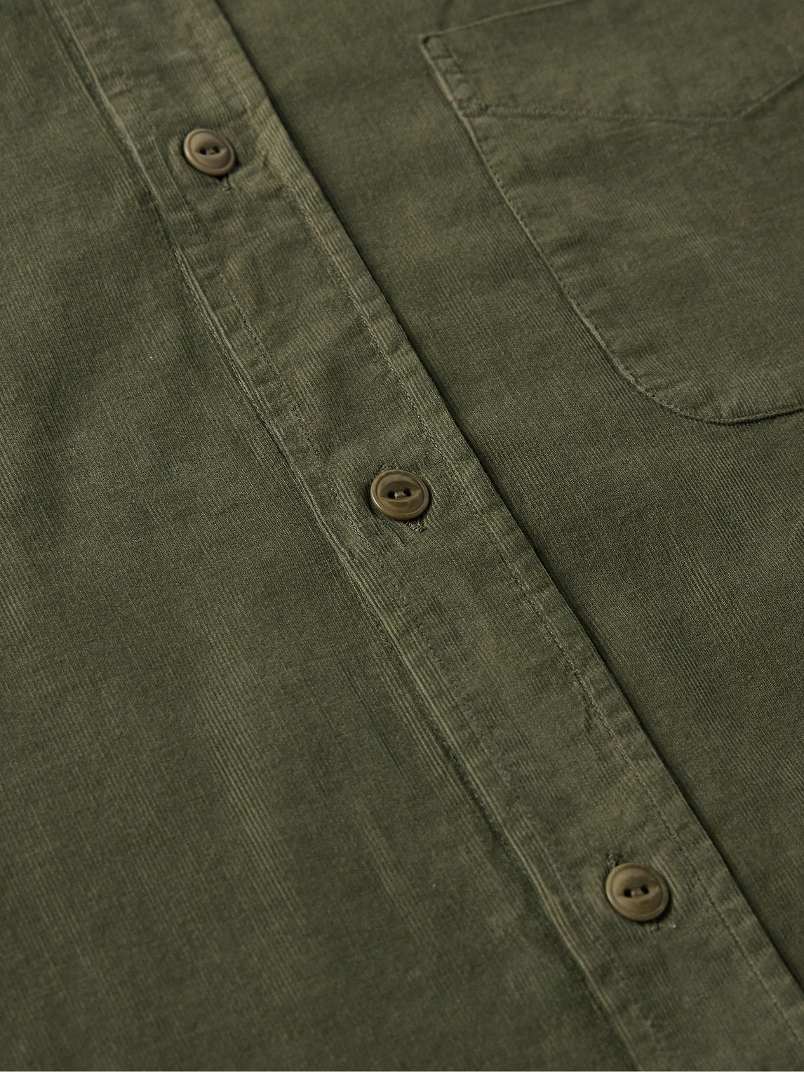 Shop Incotex Glanshirt Cotton-corduroy Shirt In Green