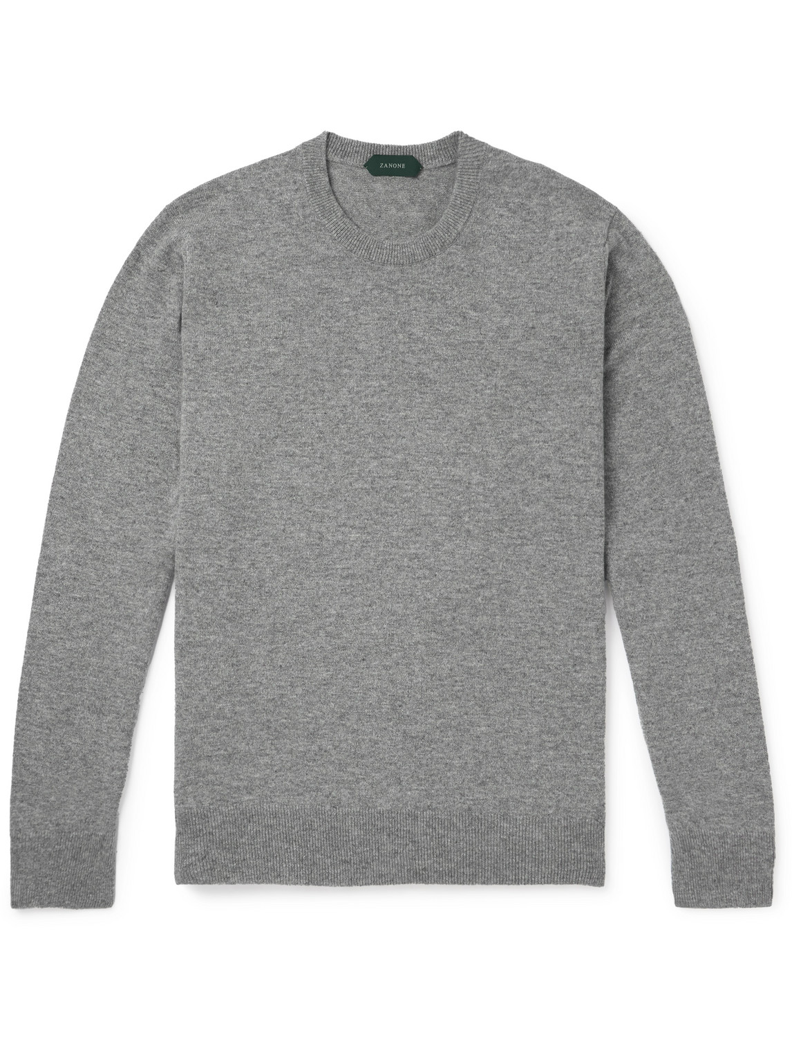 Incotex Slim-fit Wool Sweater In Gray