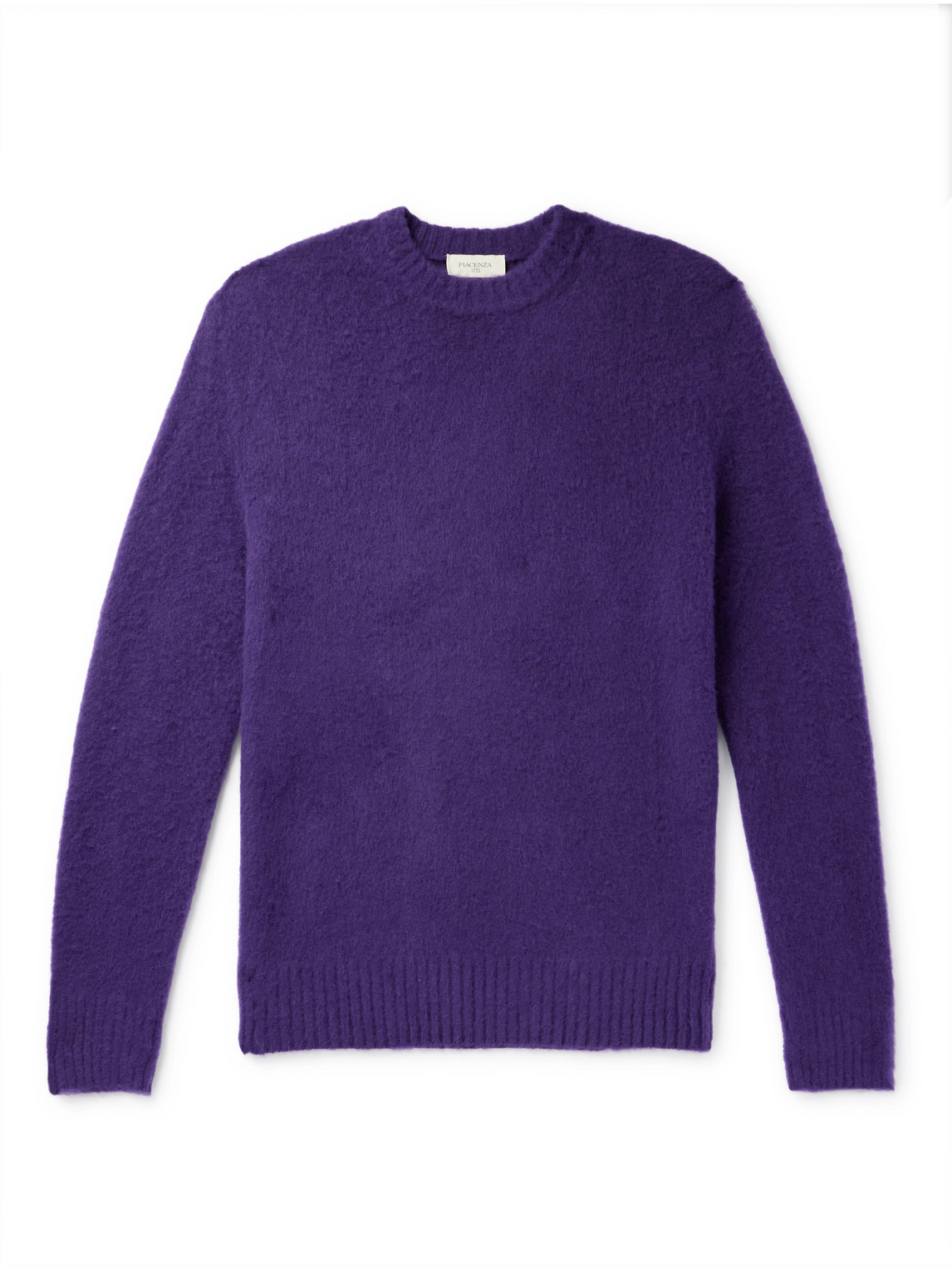 Piacenza 1733 Brushed-wool Sweater In Purple