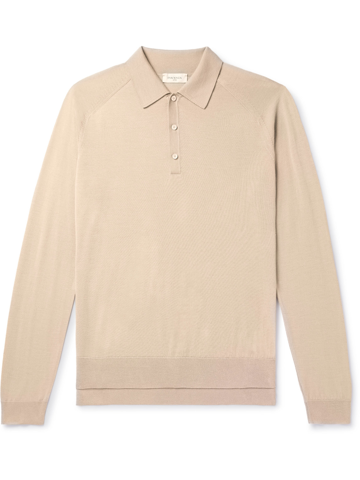 Wool, Silk and Cashmere-Blend Polo Shirt