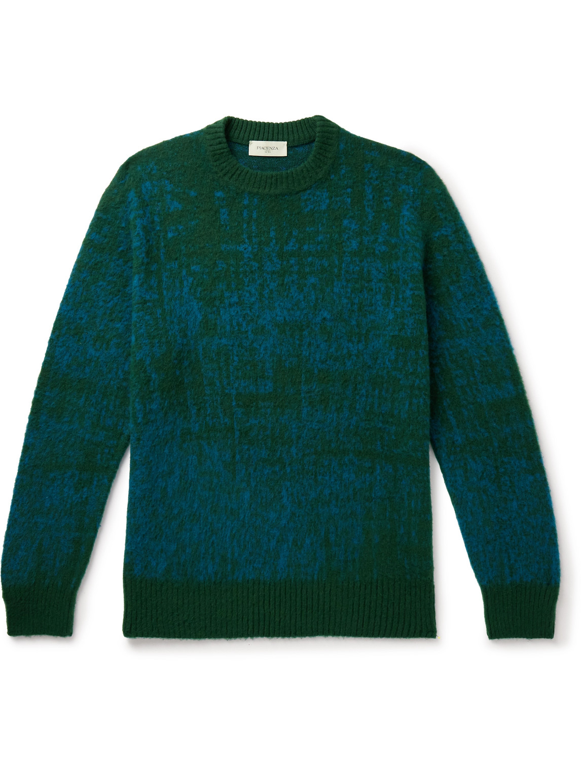 Piacenza 1733 Brushed-wool Sweater In Green
